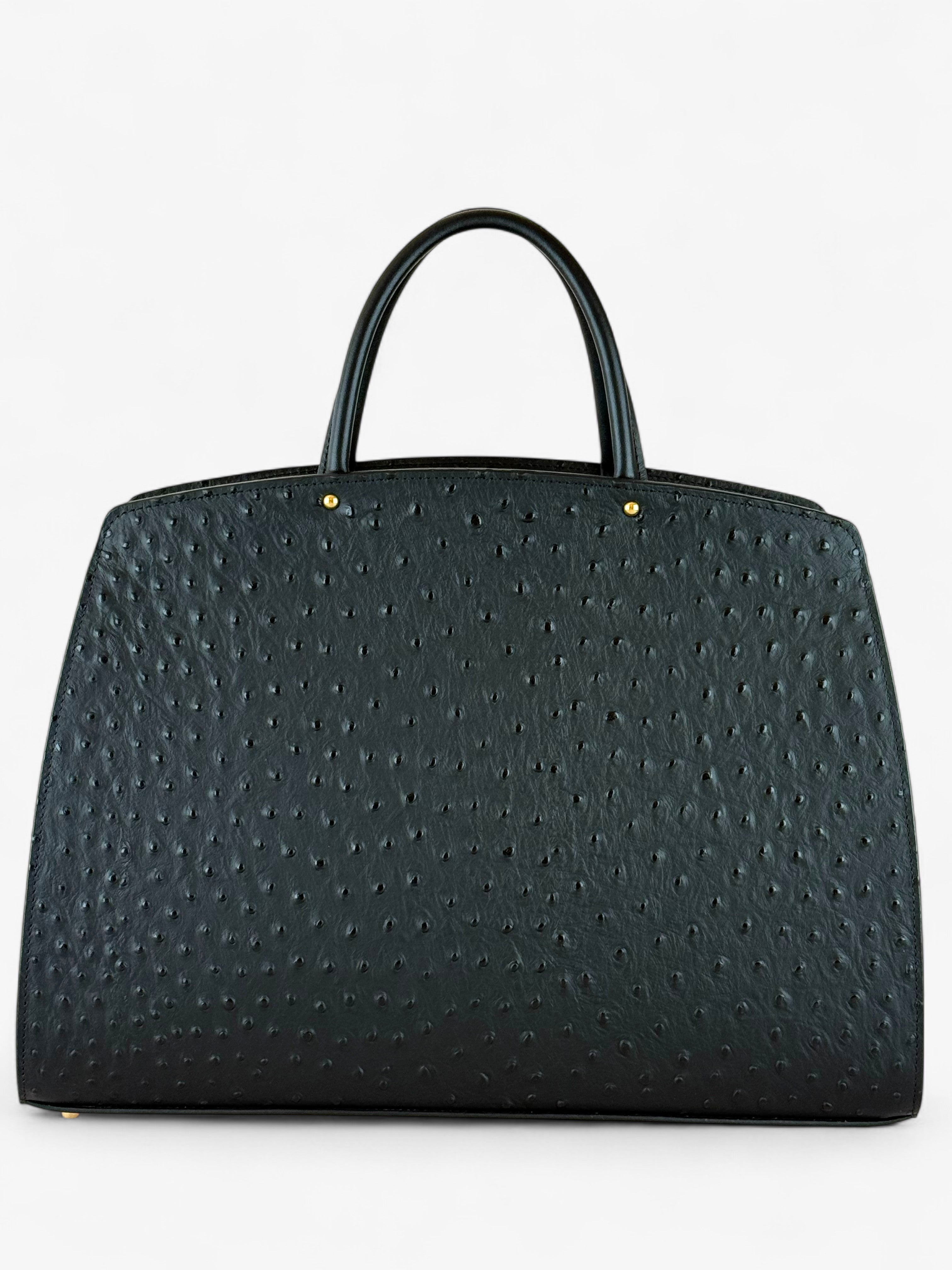 Borsa Ami M Ostrich Black