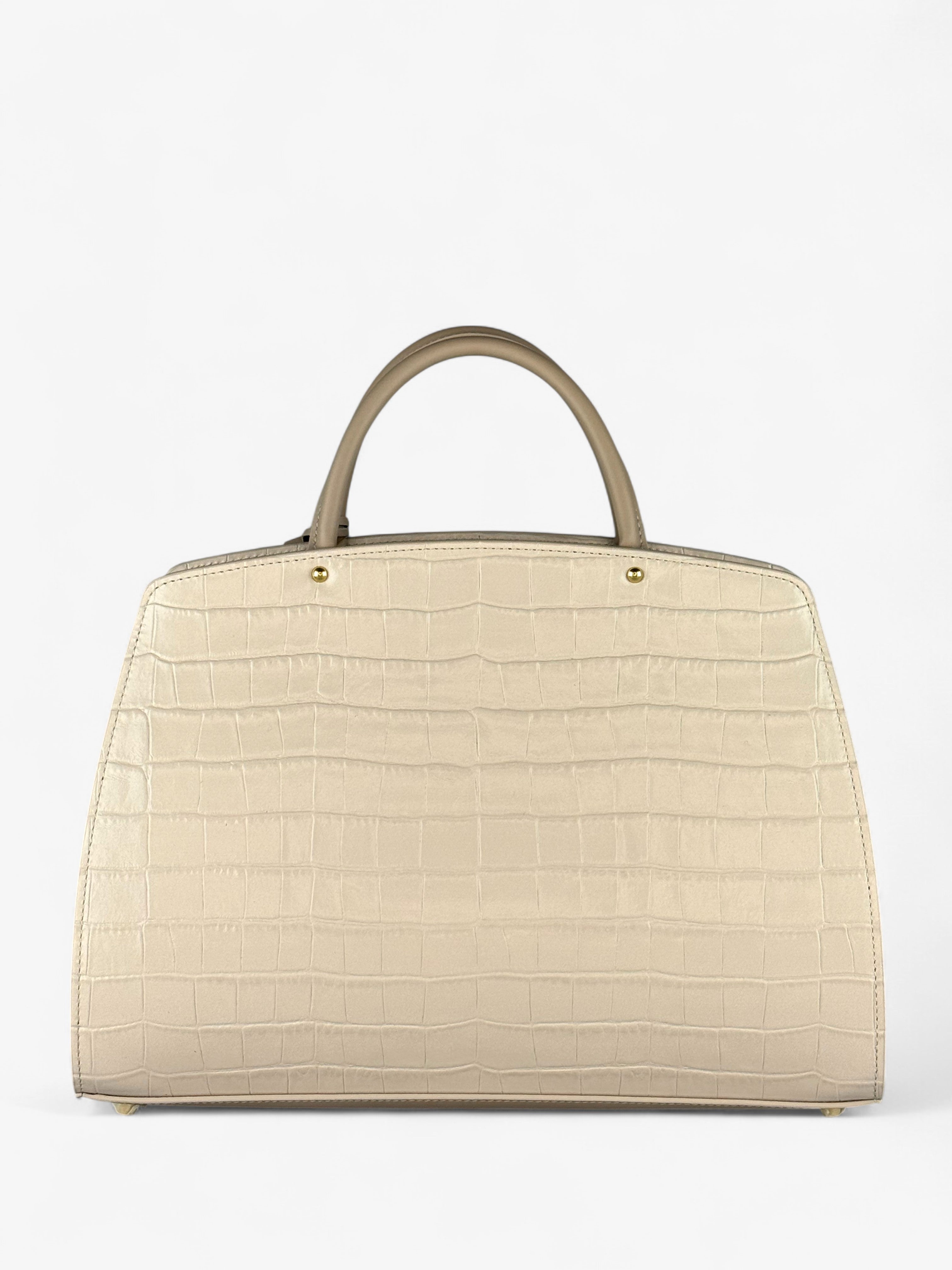 Ami M Croco Bej Bag
