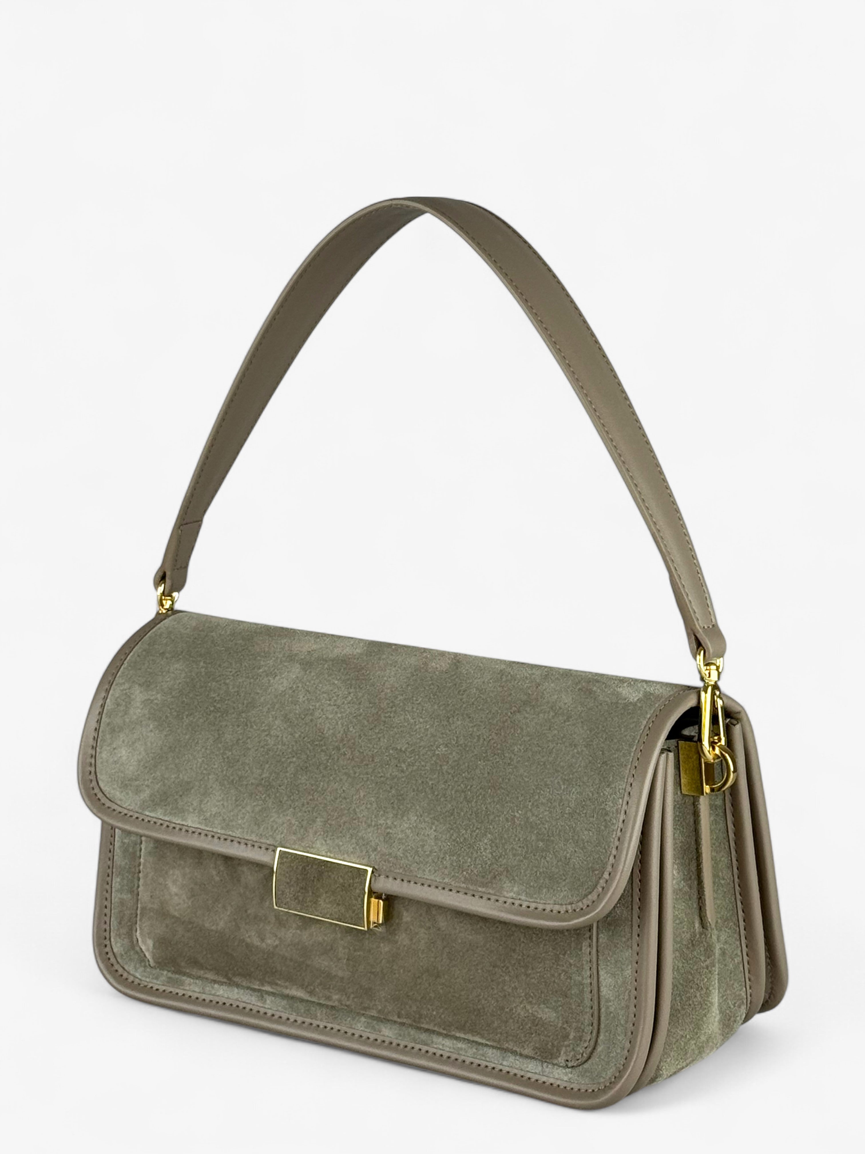 Borsa Baguette Salvie Velour