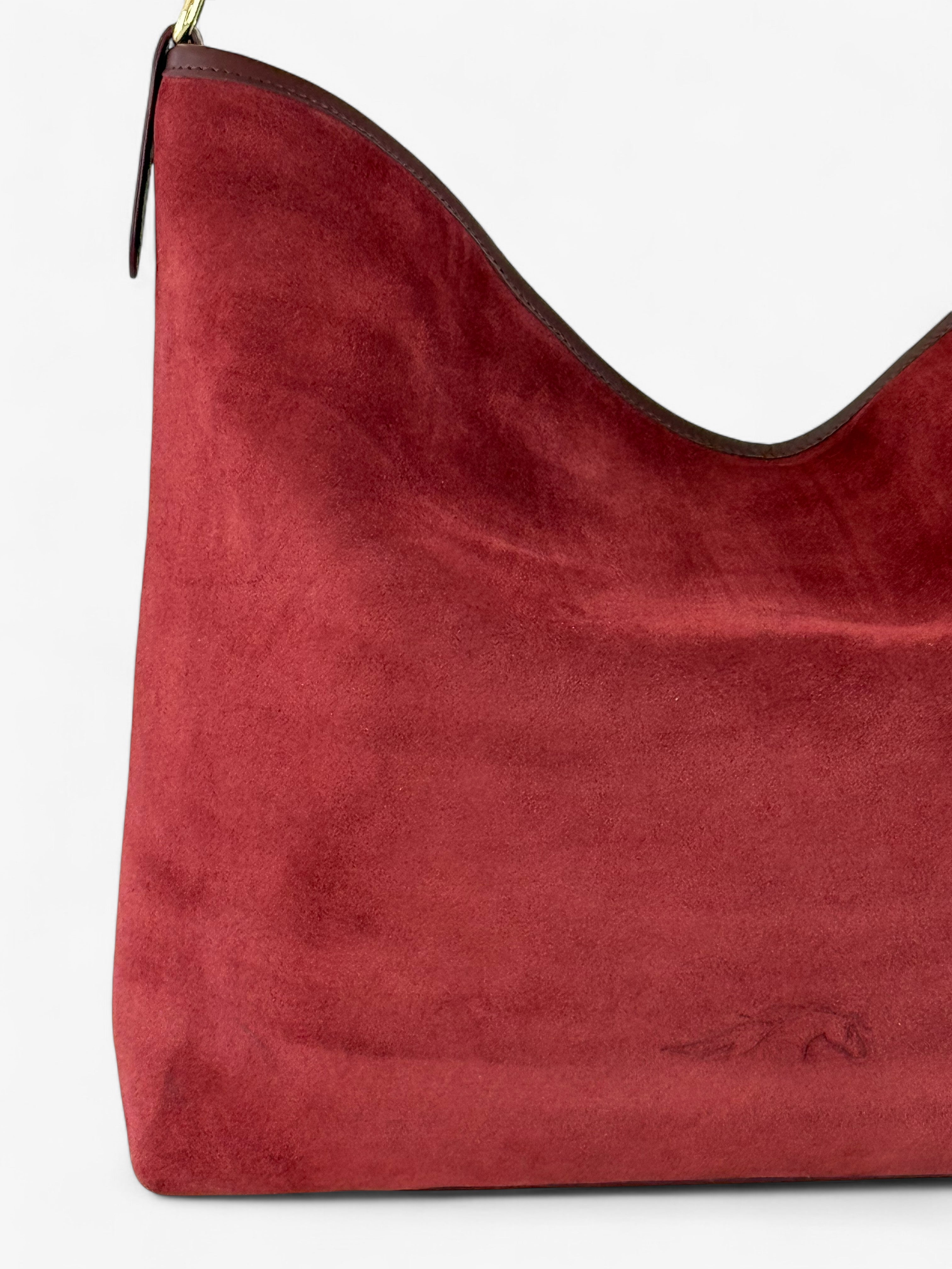 Borsa Deva Velour Bordeaux