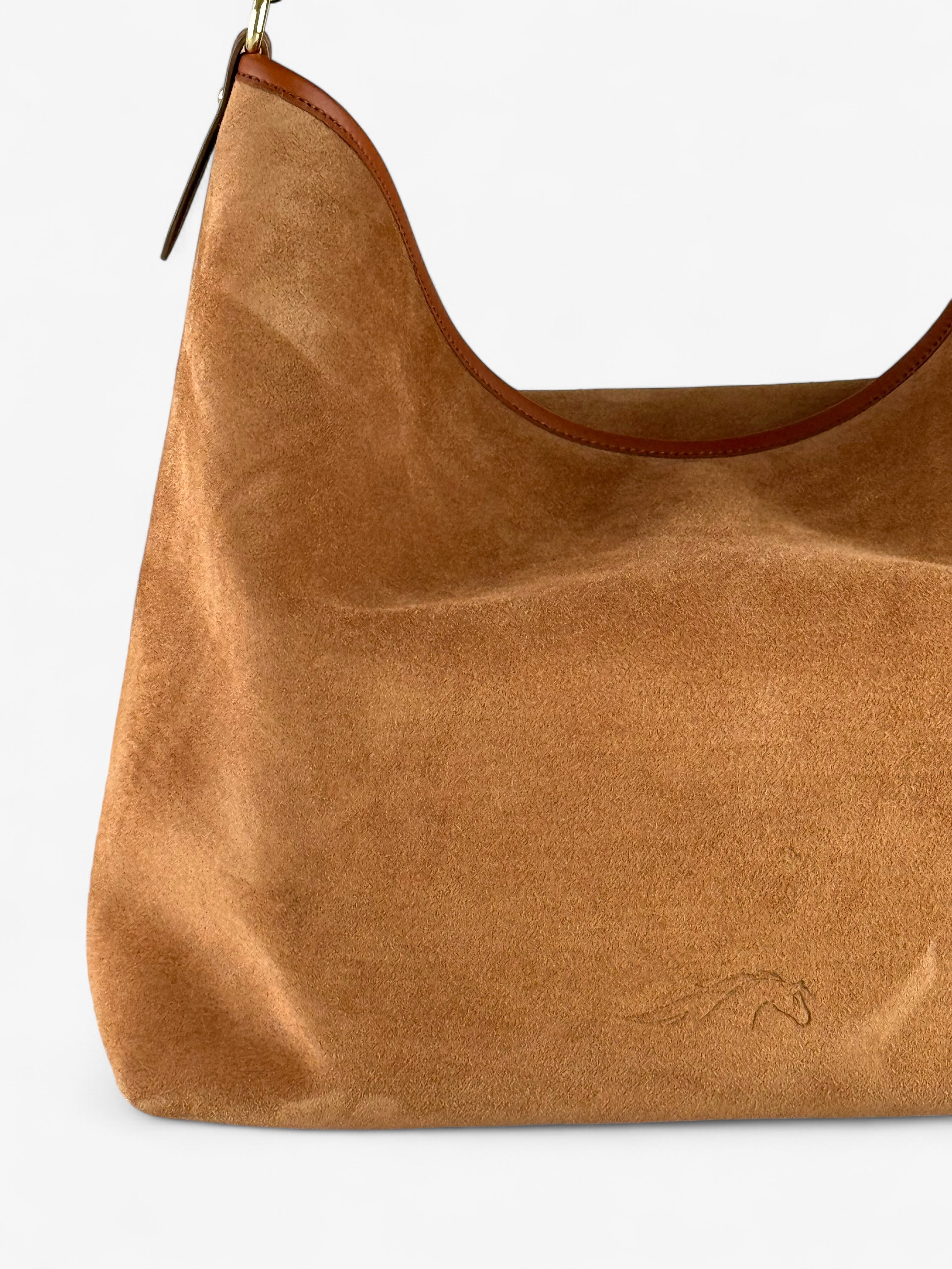 Borsa Deva Velour Cognac