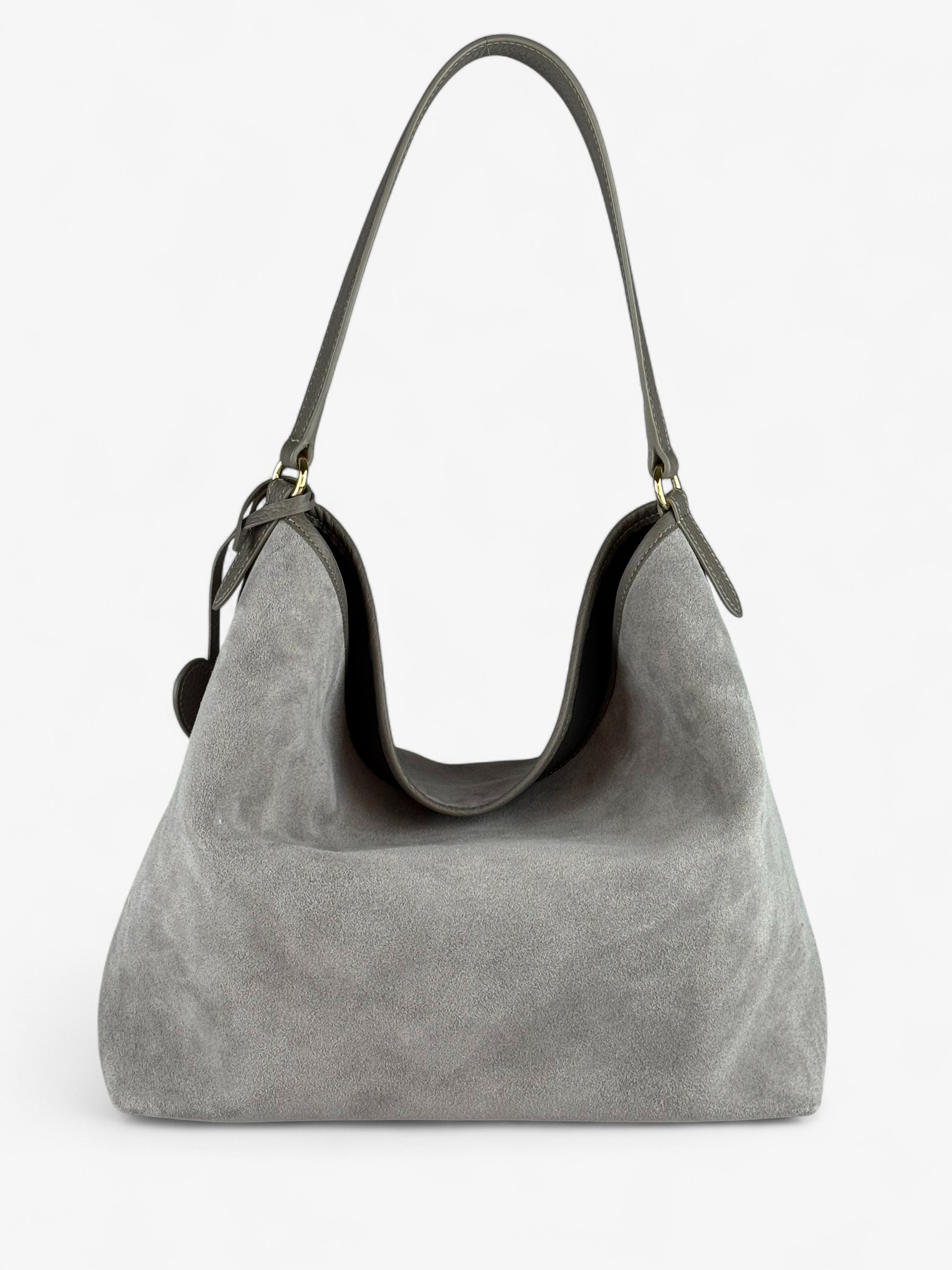 Deva Velour Grey Bag