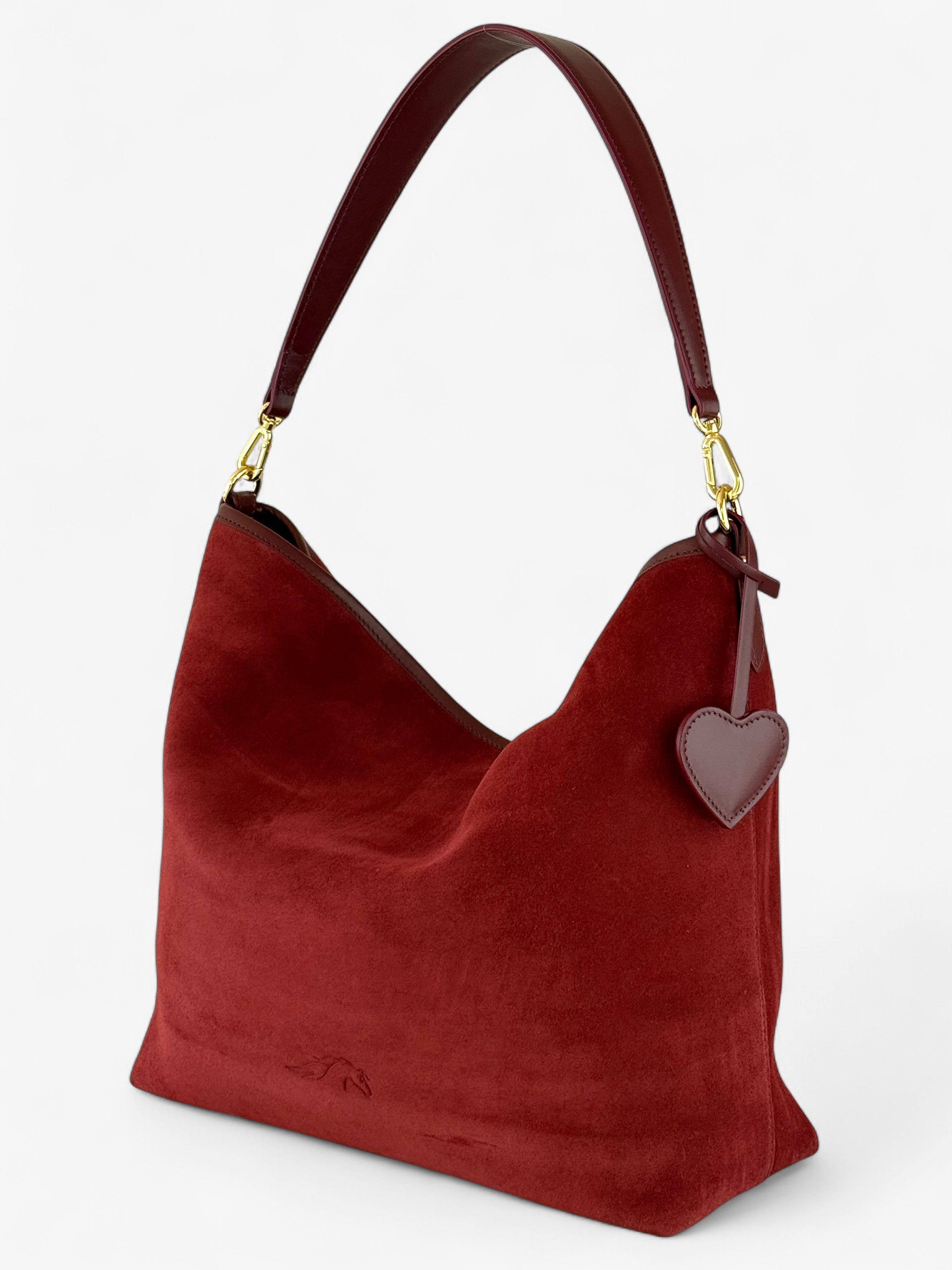 Deva Velour Bordeaux Bag