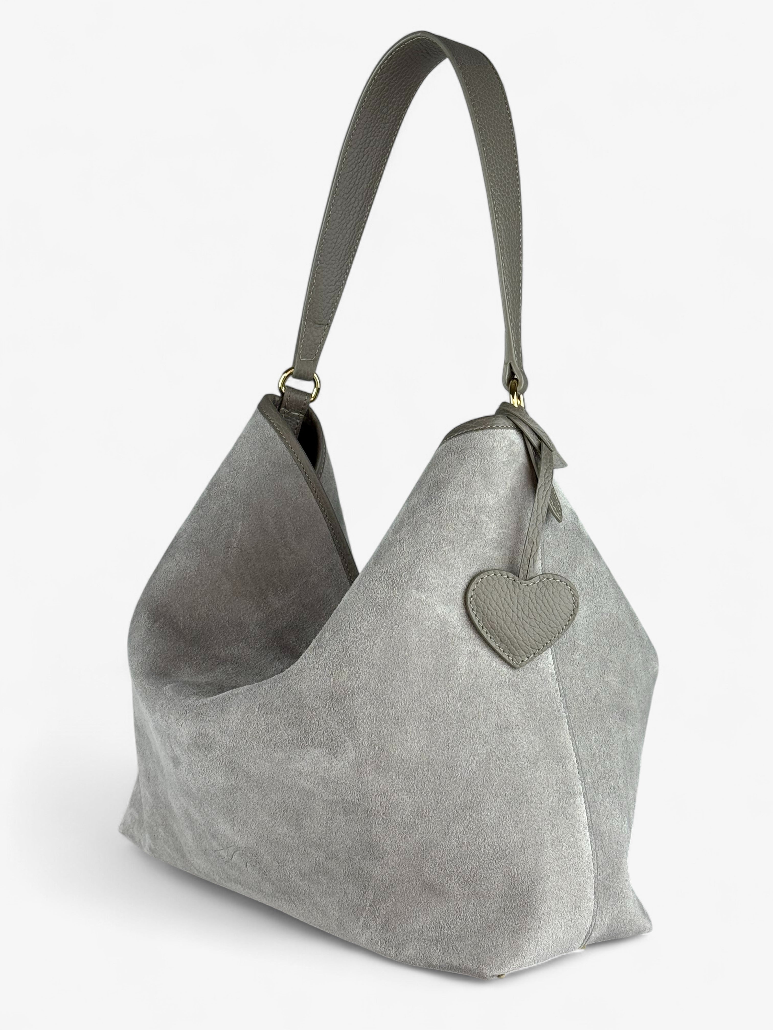 Borsa Deva Velour Grey
