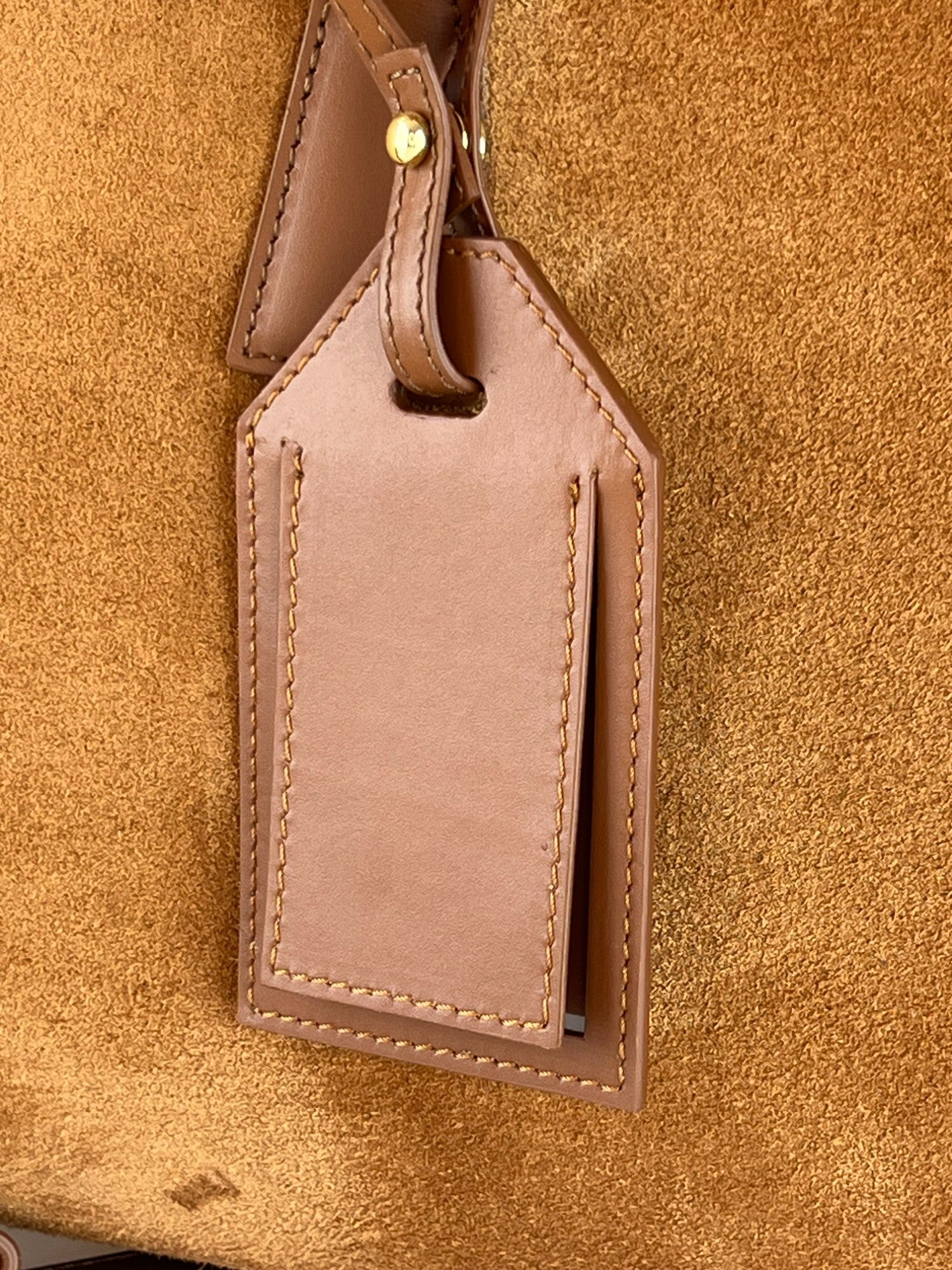 Borsa Duffel Velour Cognac