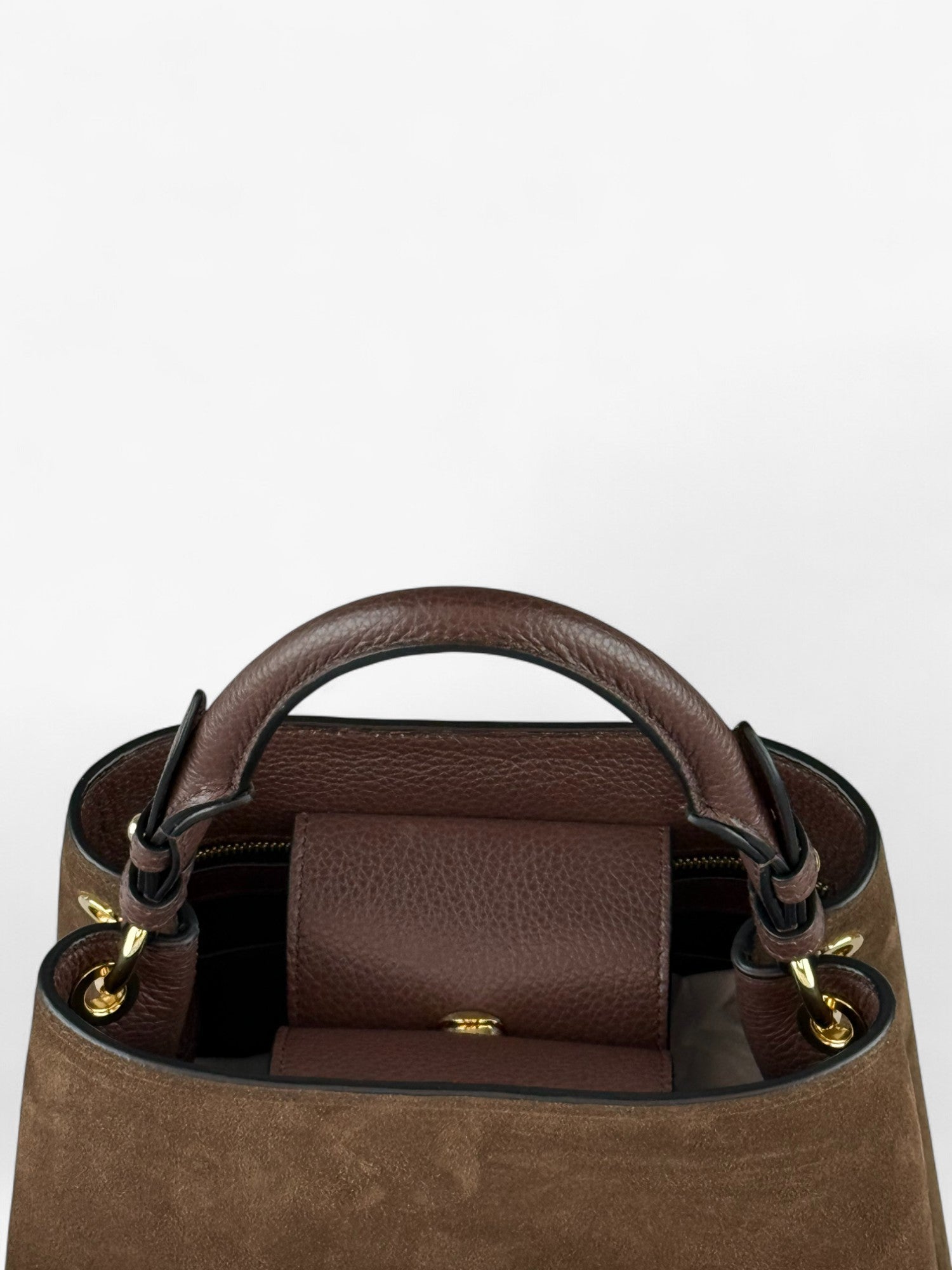 Alice M Ciocolate Velour Bag