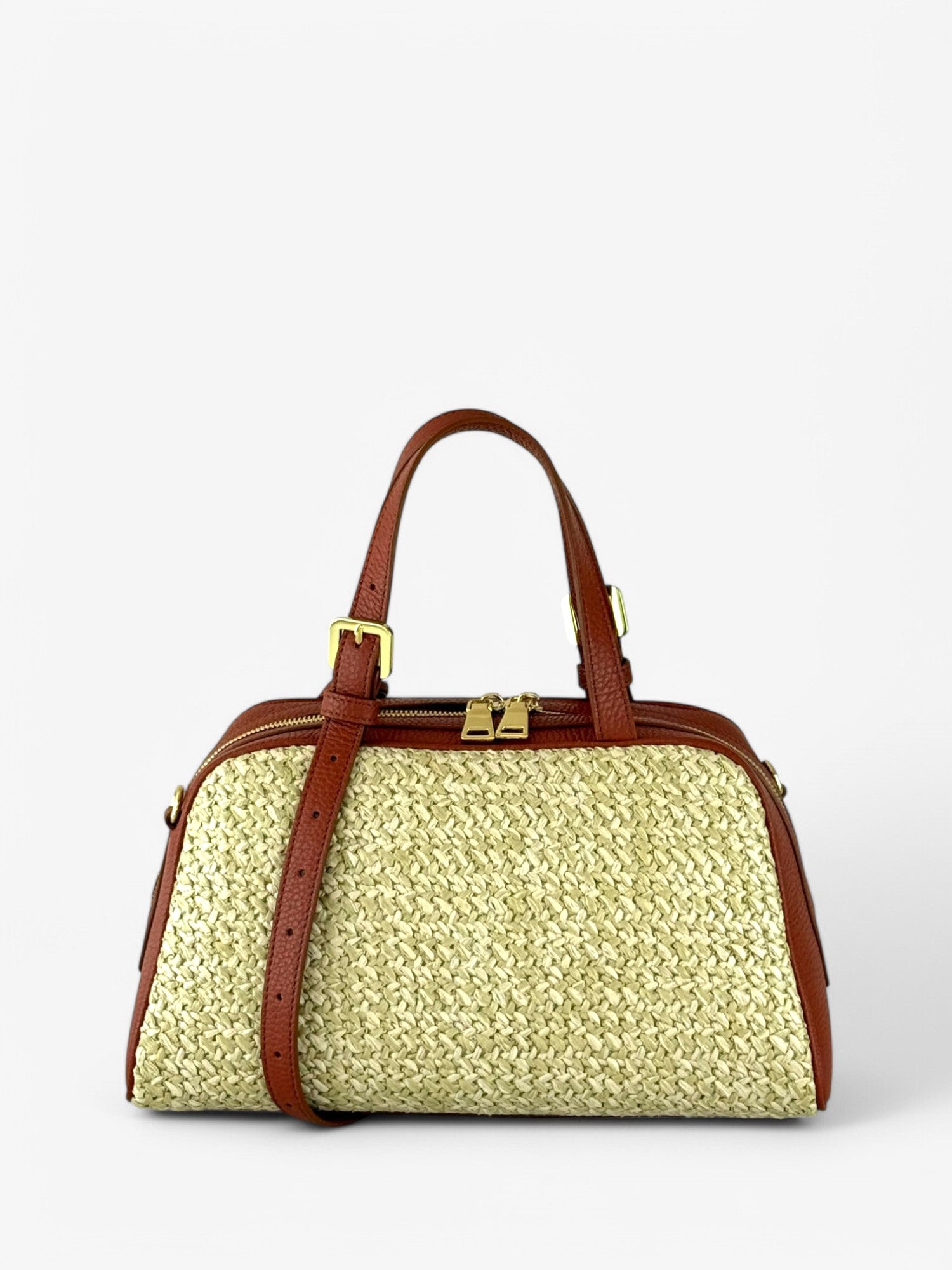 Borsa Jaqueline M Rafia Brick