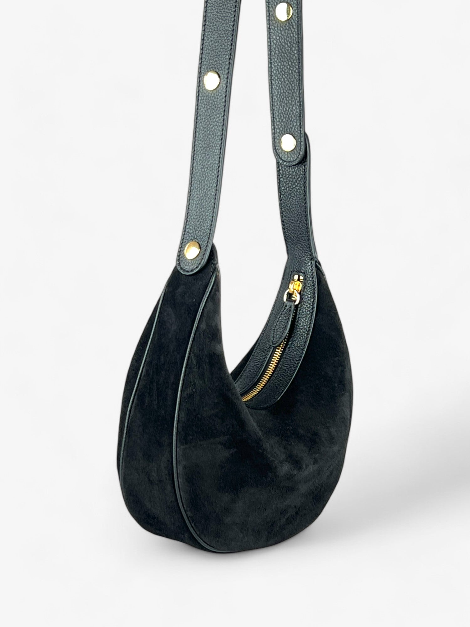 Geantă Paris M Black Velour