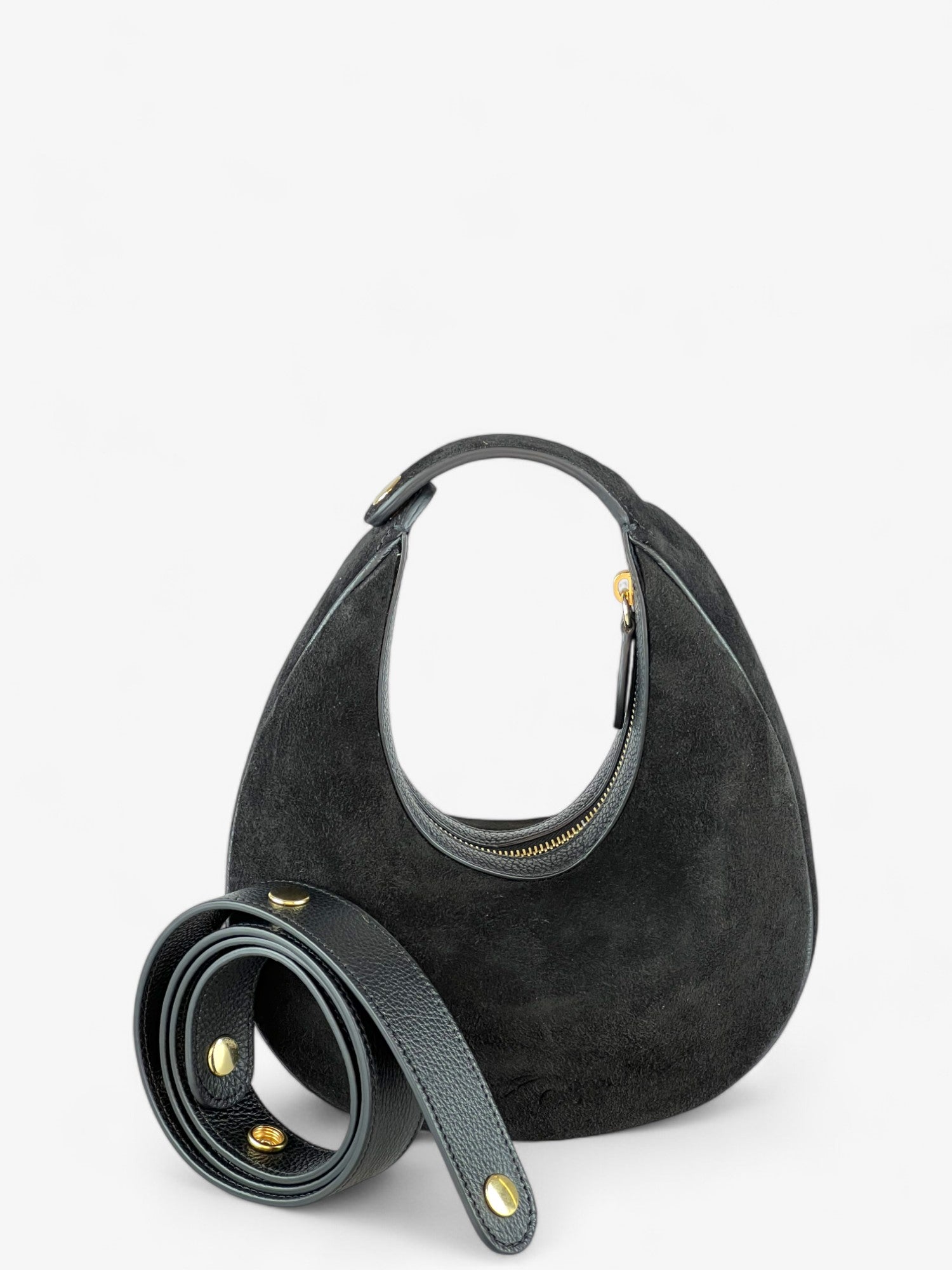 Geantă Paris M Black Velour
