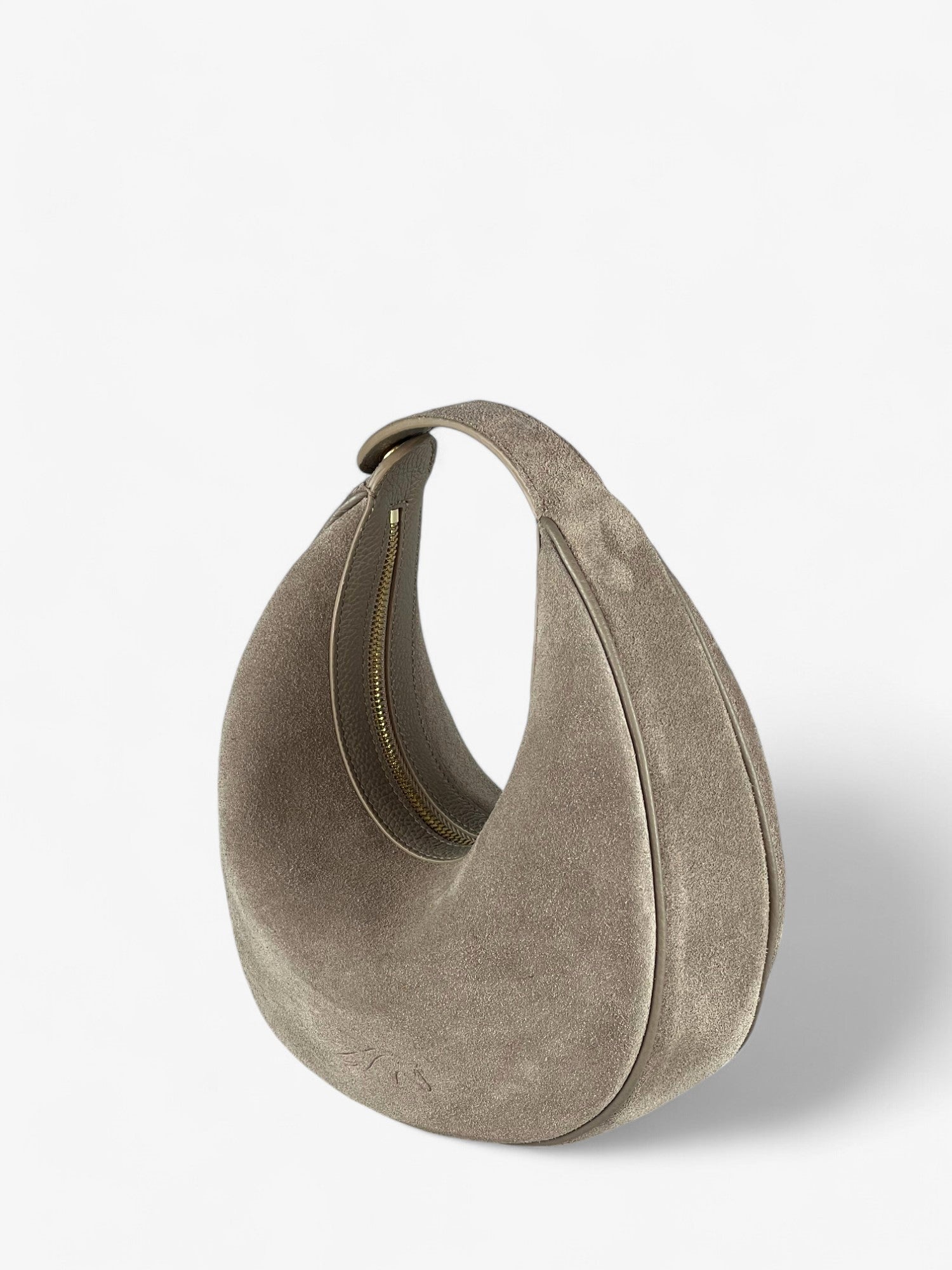 Paris M Velour Grej Bag