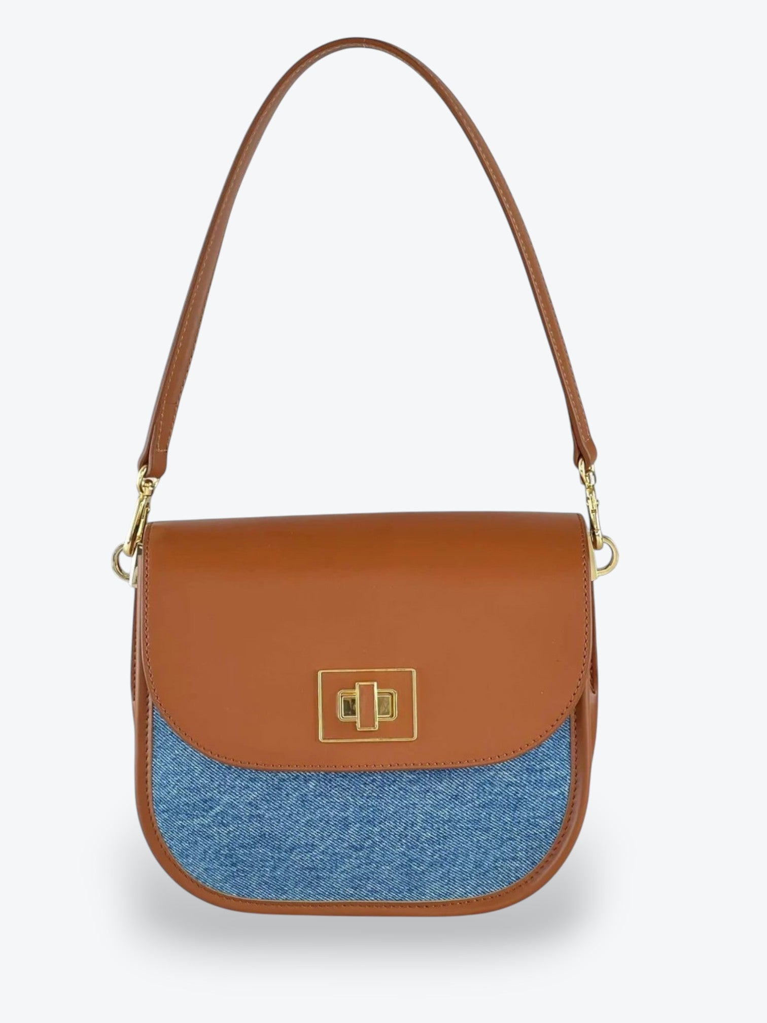 Gia Denim Cognac Bag SS24