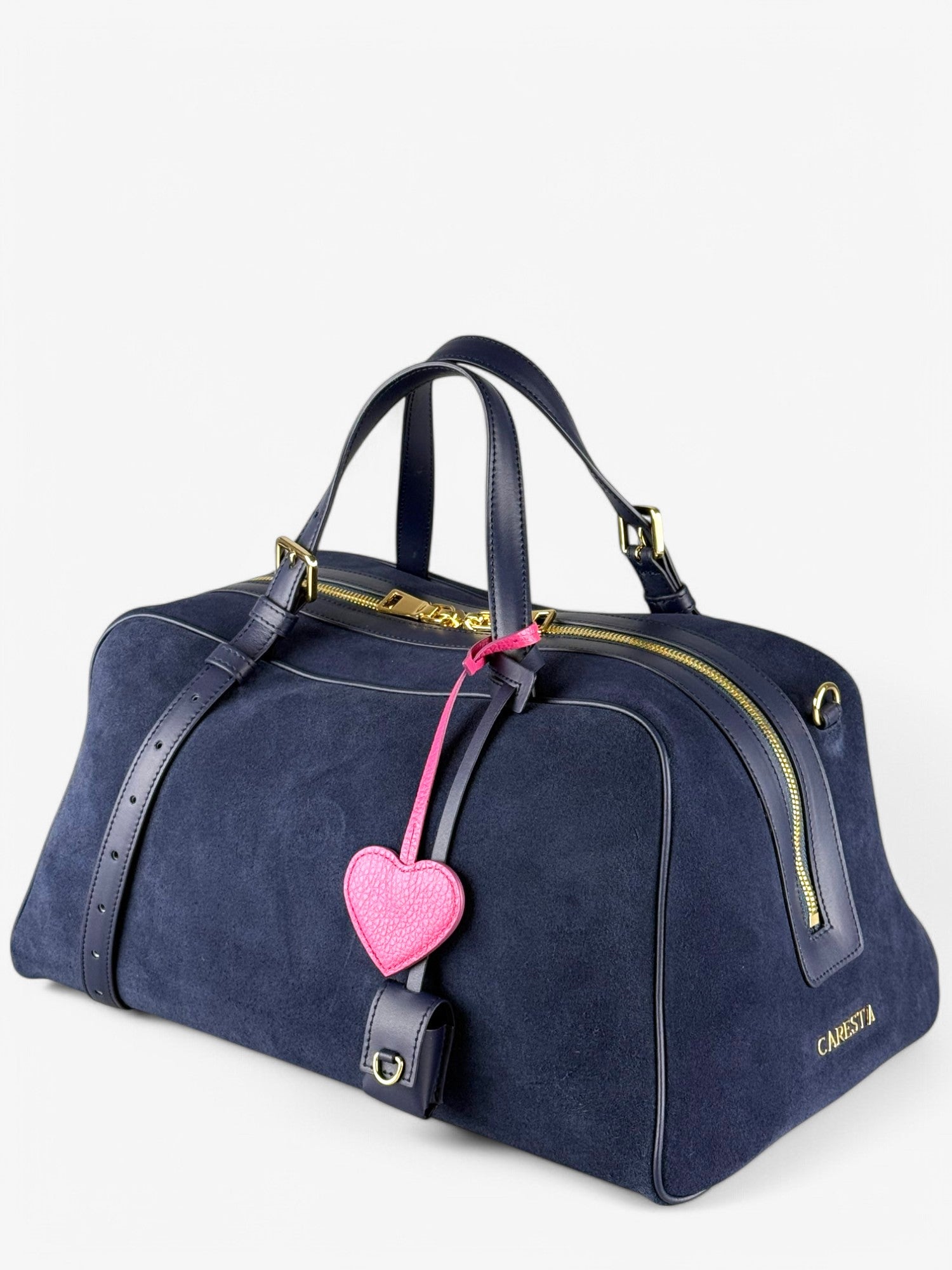 Jaqueline L Velour Bleomarin Bag