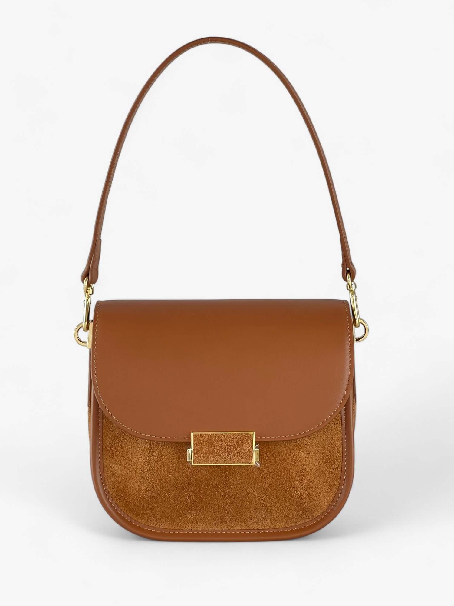 Geantă Gia Velour Cognac SS24