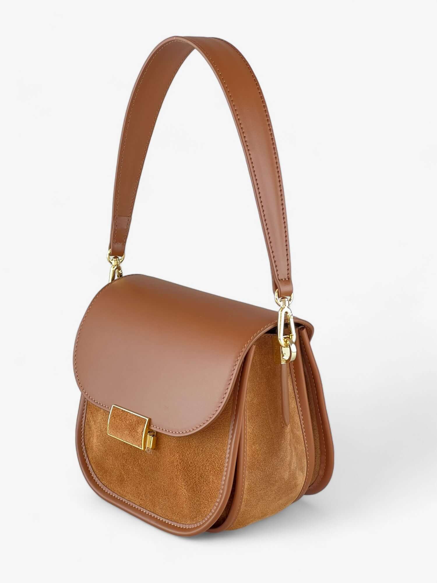 Geantă Gia Velour Cognac SS24