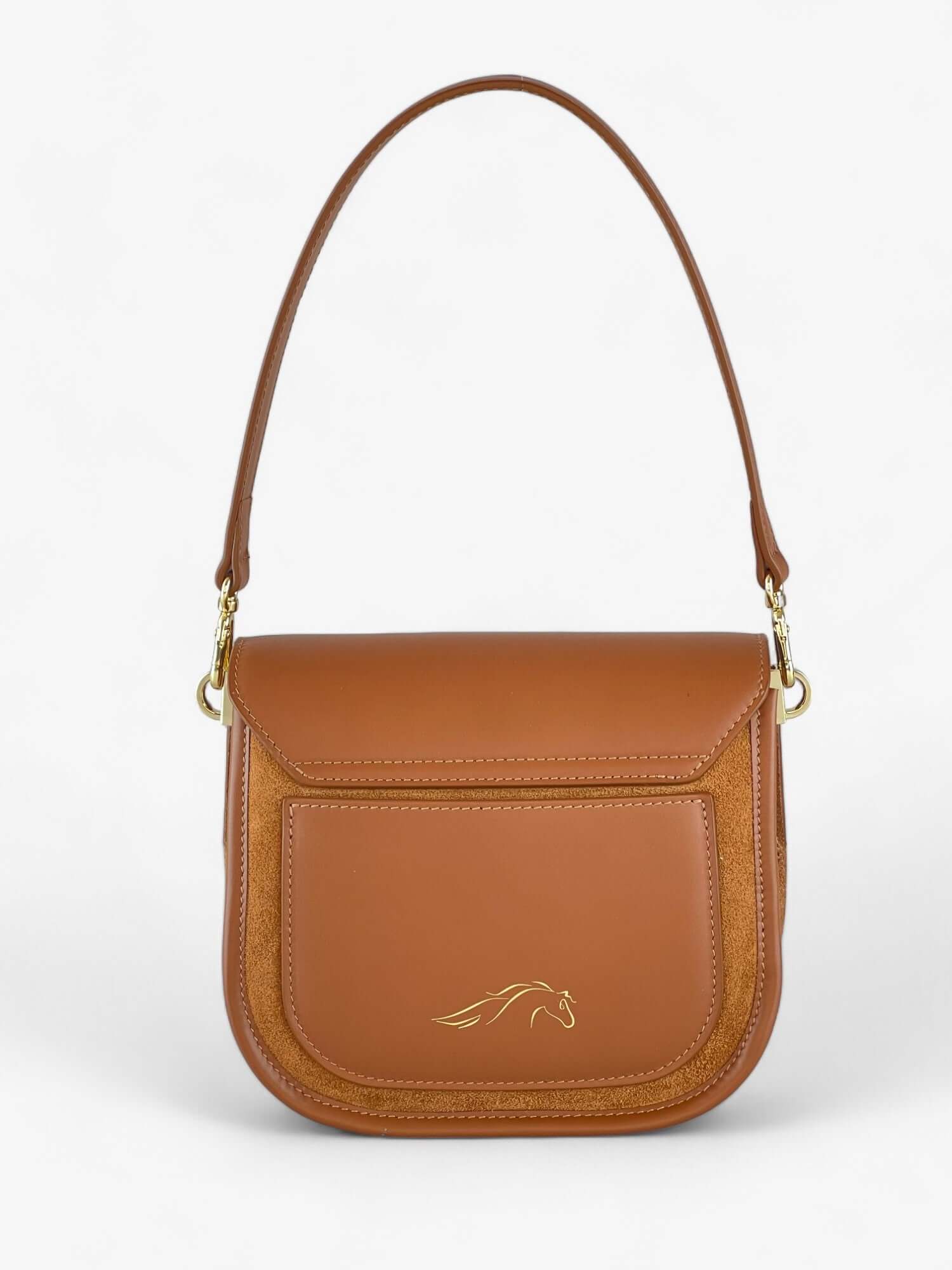 Geantă Gia Velour Cognac SS24