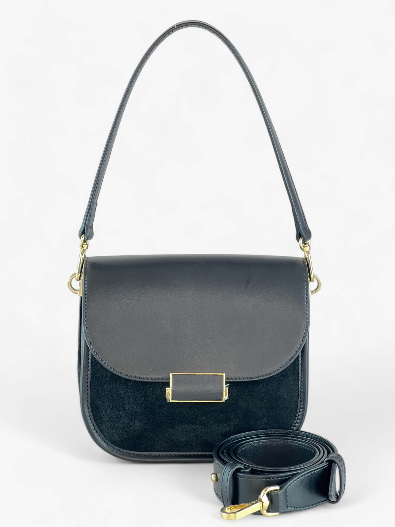 Geantă Gia Velour Black SS24