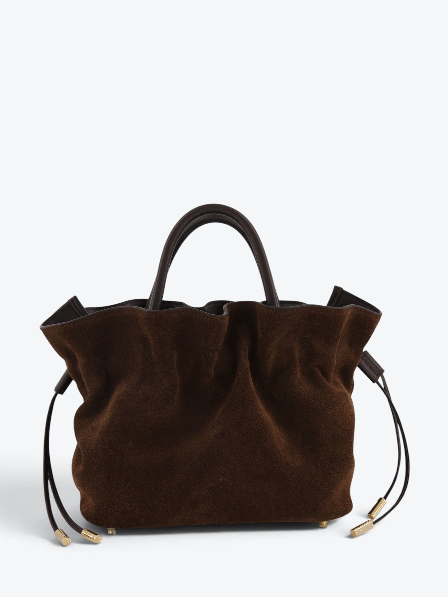 Noor S Velour Ciocolate Bag