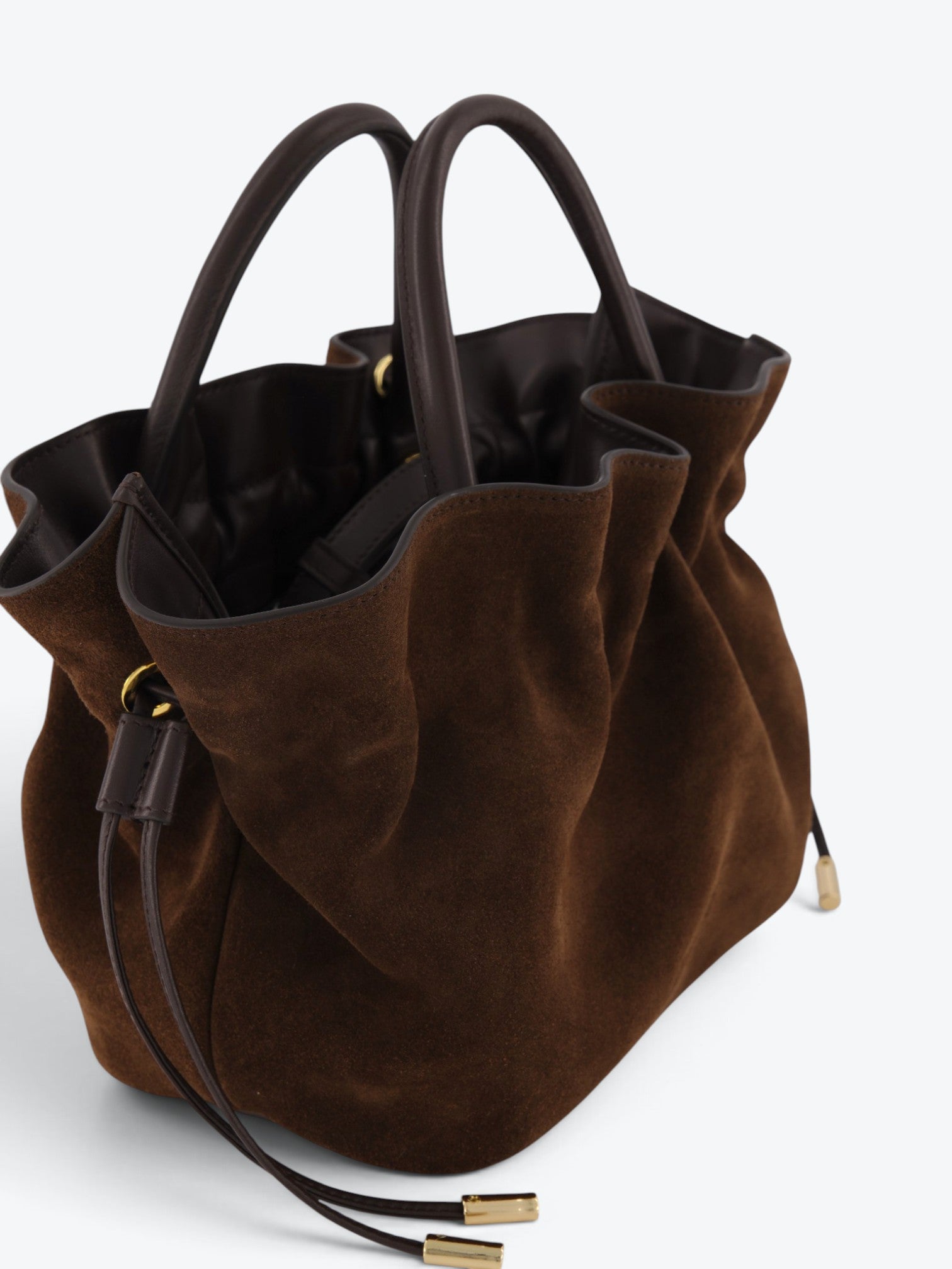Noor S Velour Ciocolate Bag
