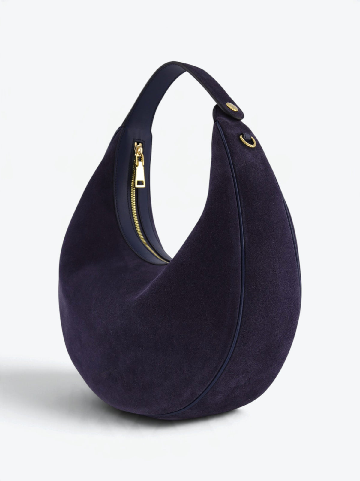 Paris L Velour Bleumarin Bag