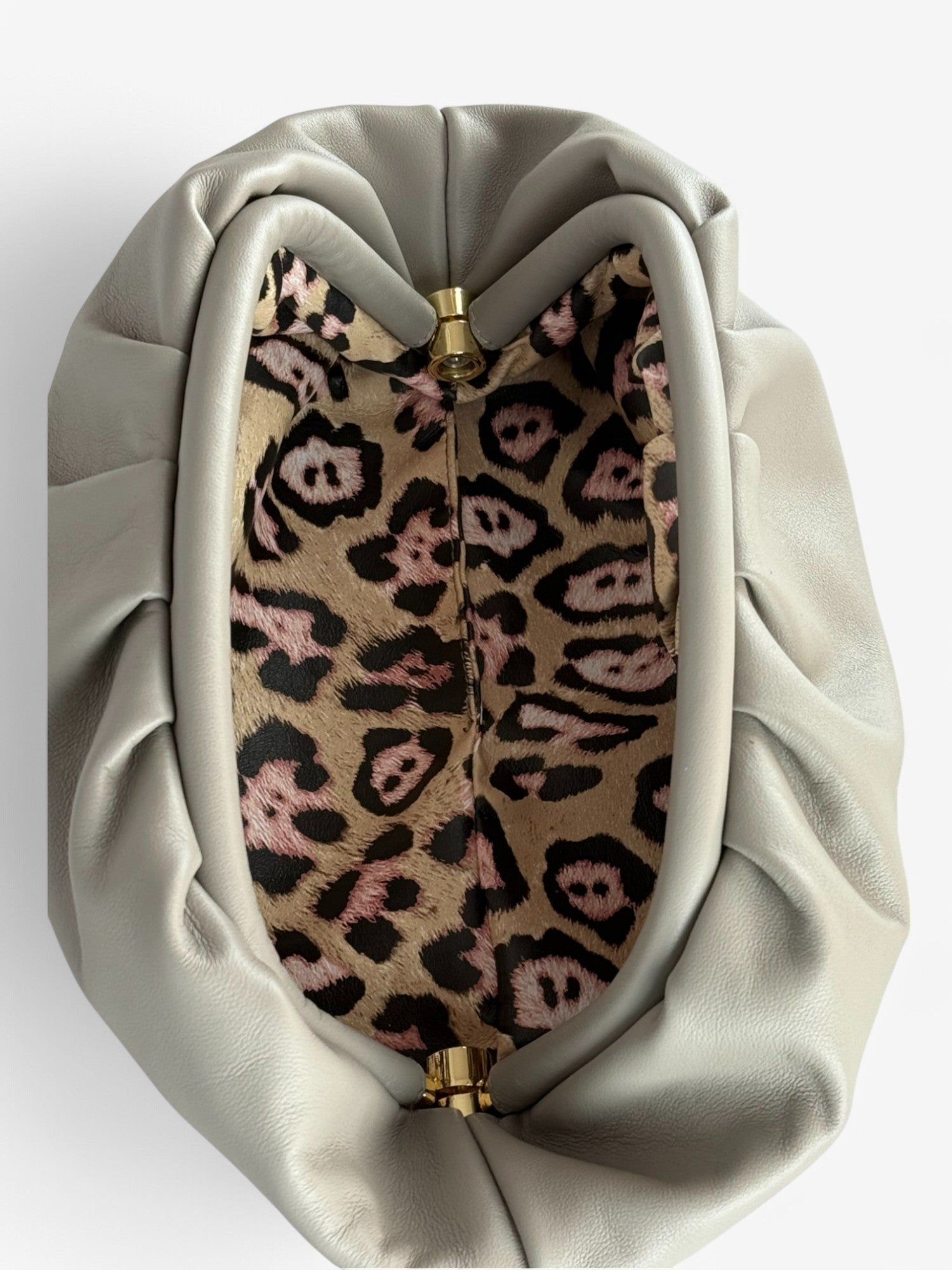 Eva Grey Small Clutch
