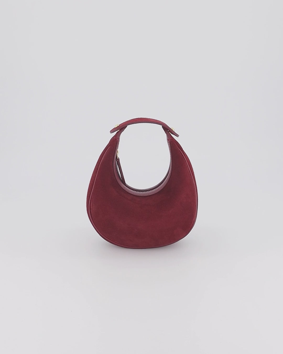 Geantă Paris S Velour Bordeaux