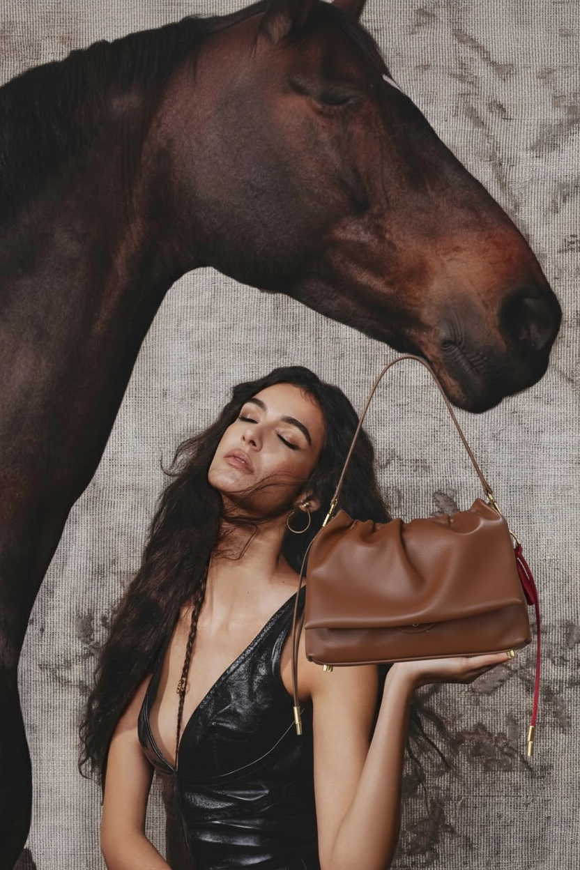 Lorenne este un shopper statement, realizat din piele naturală premium, cu un design sculptural și linii impecabil definite.