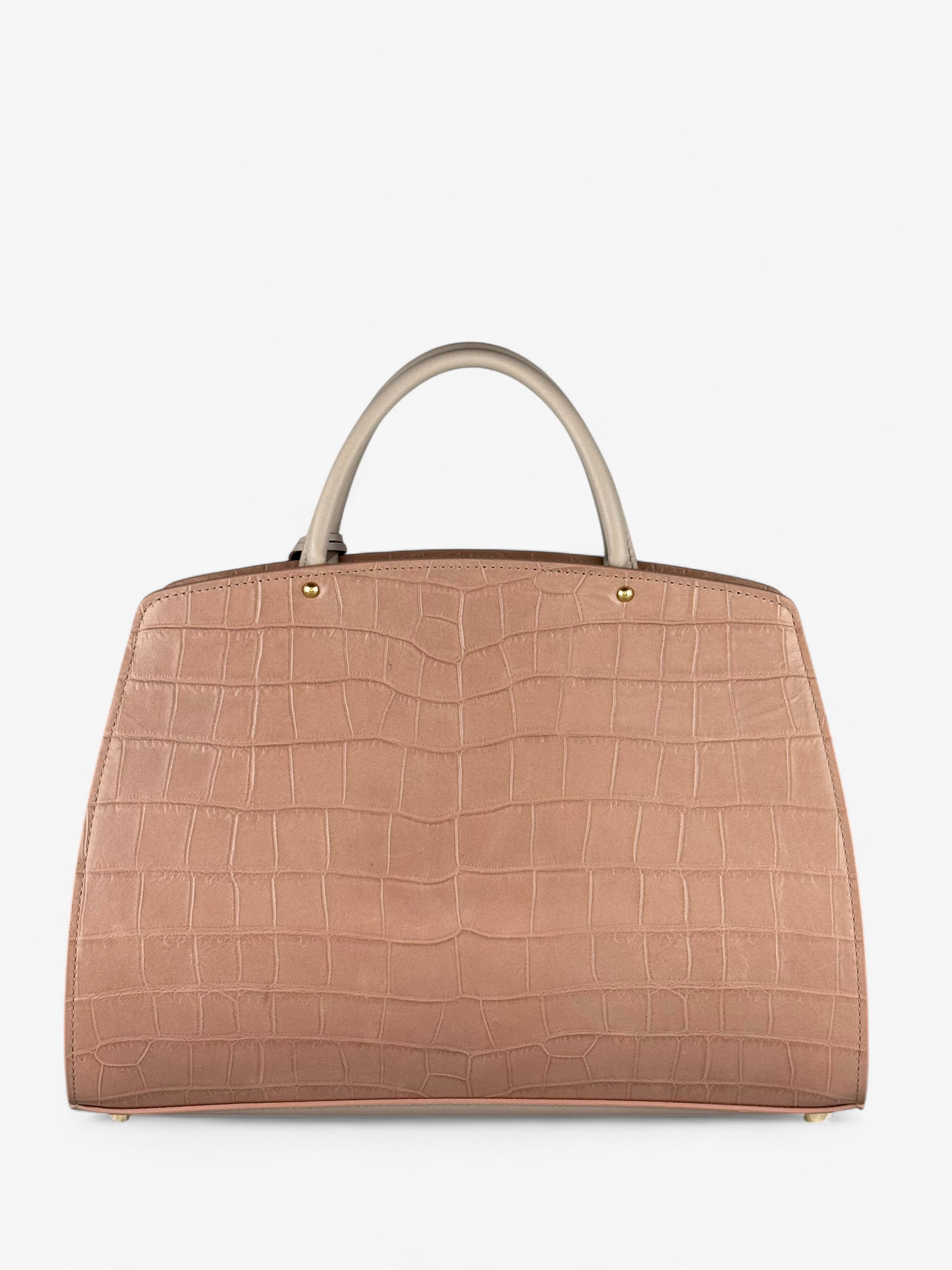 Ami M Croco Salmon Bag