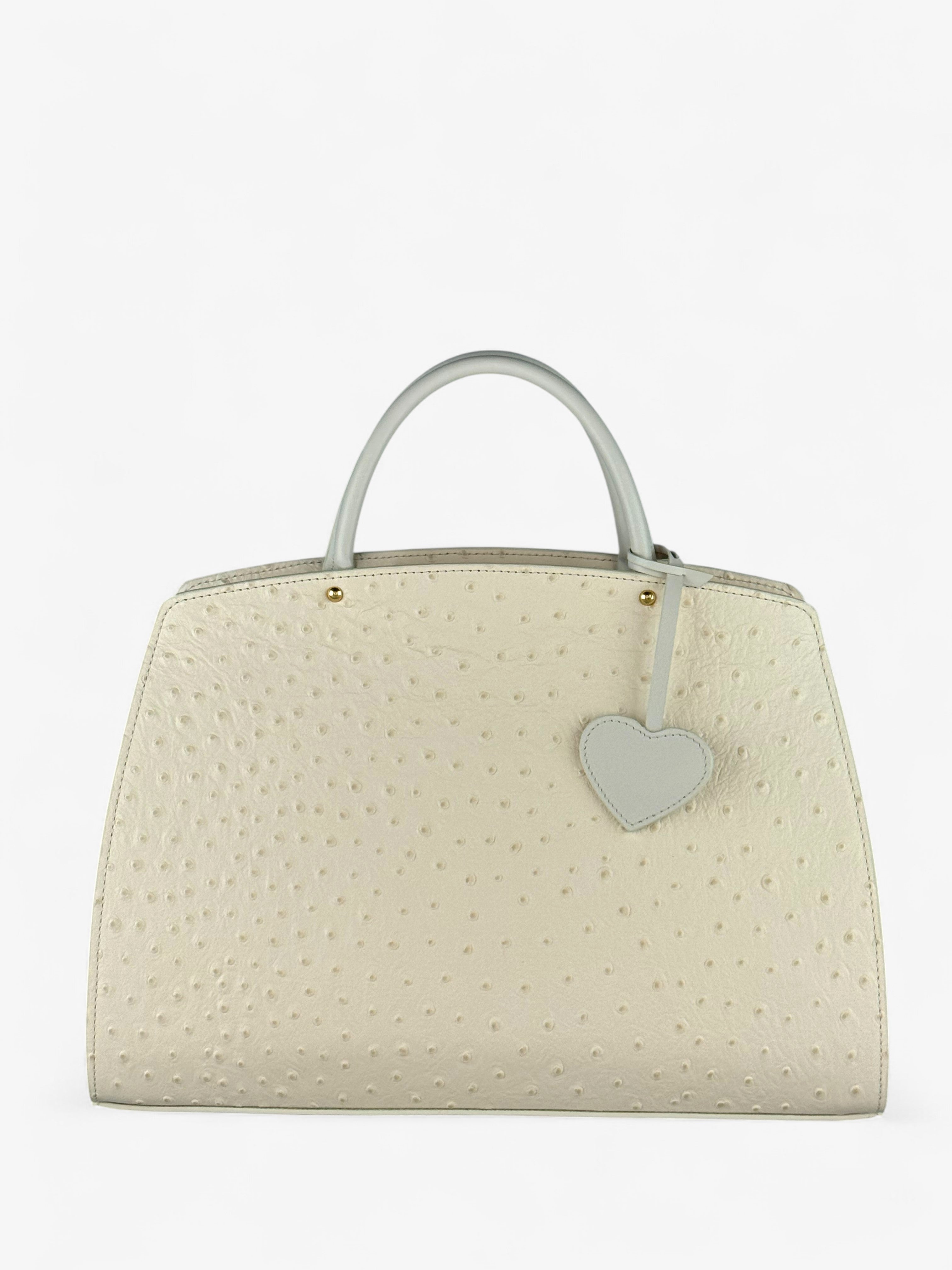 Ami M Ostrich Butter Bag