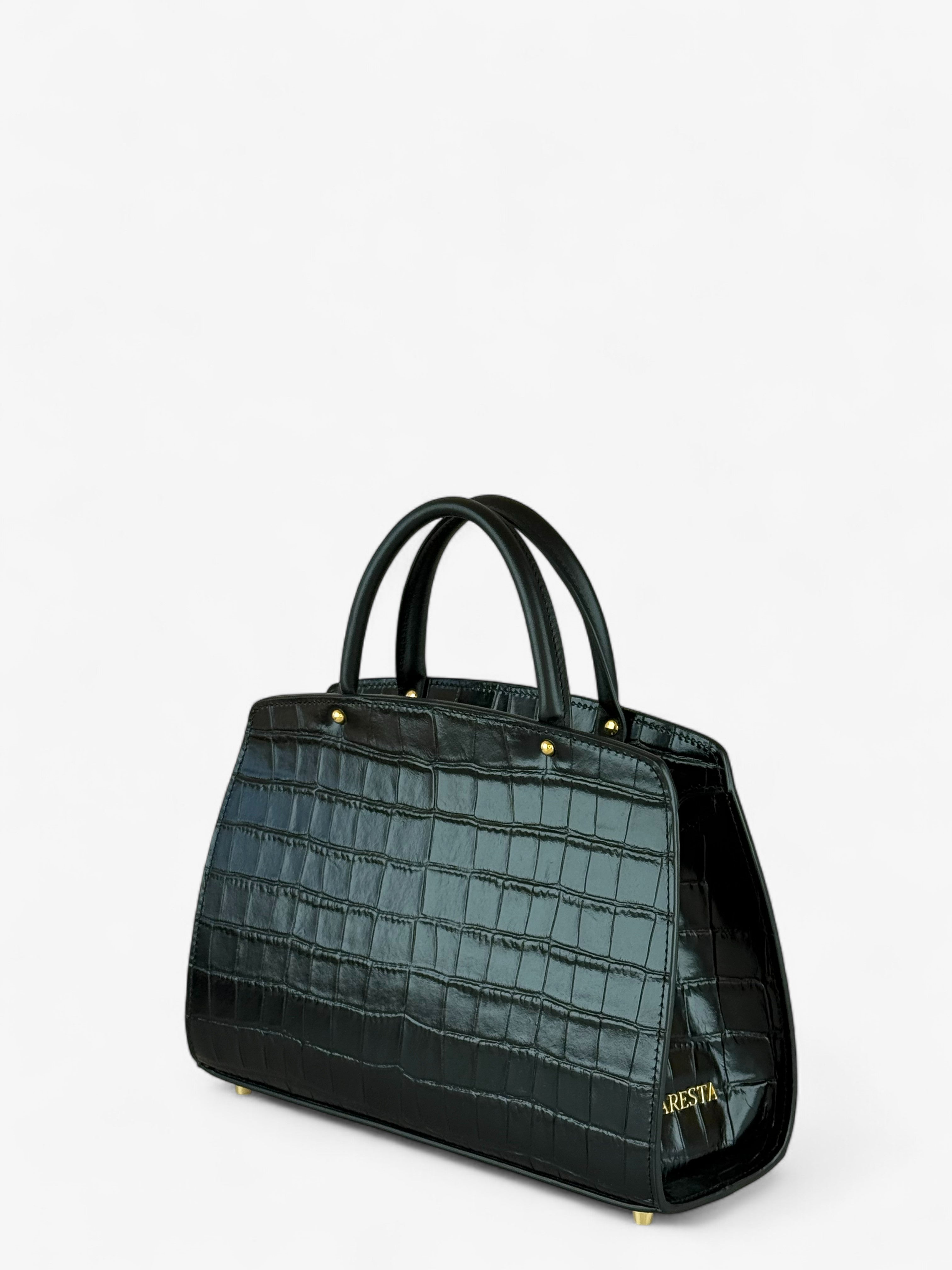Ami S Croco Black Bag