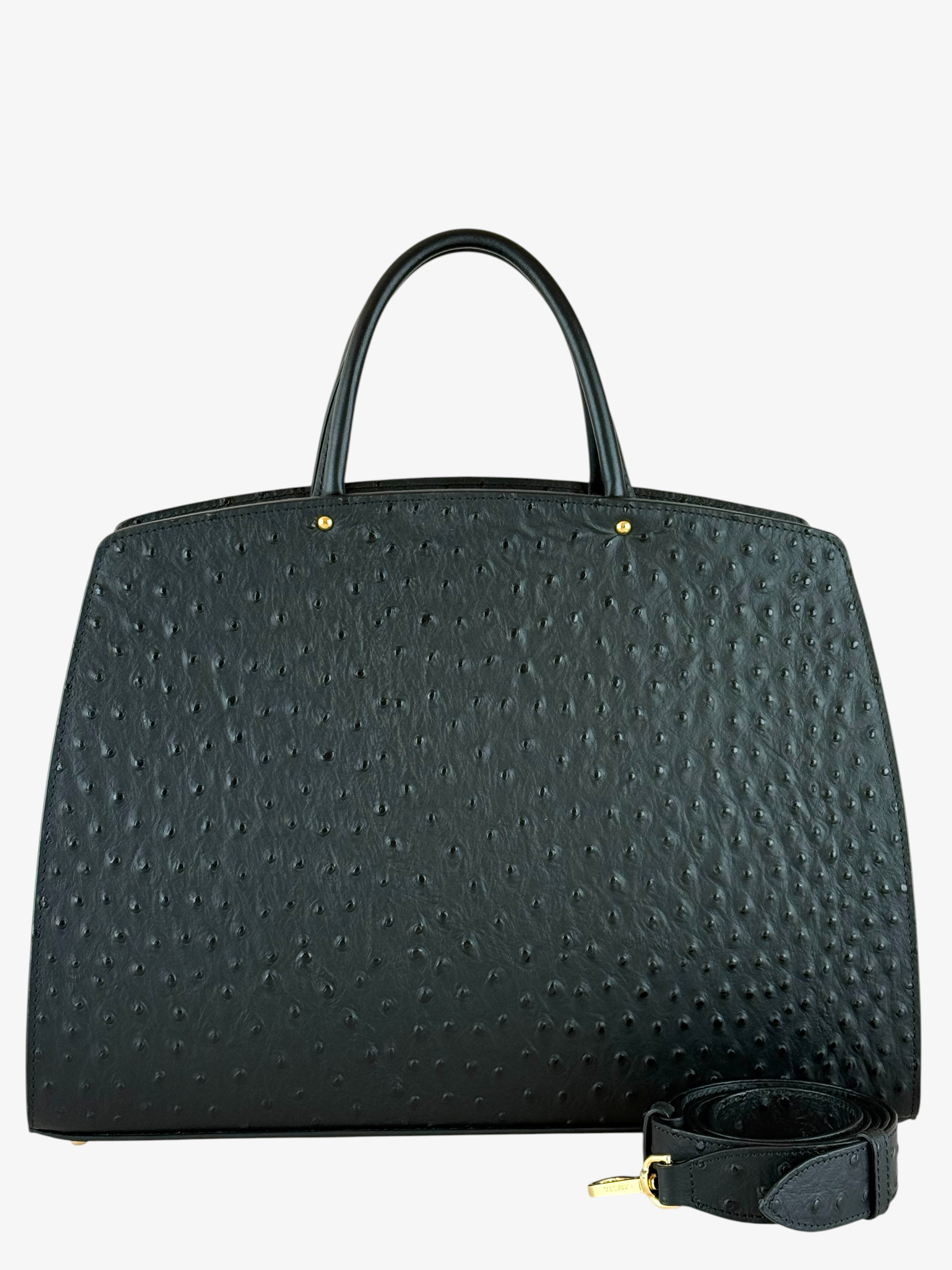 Borsa Ami L Ostrich Black