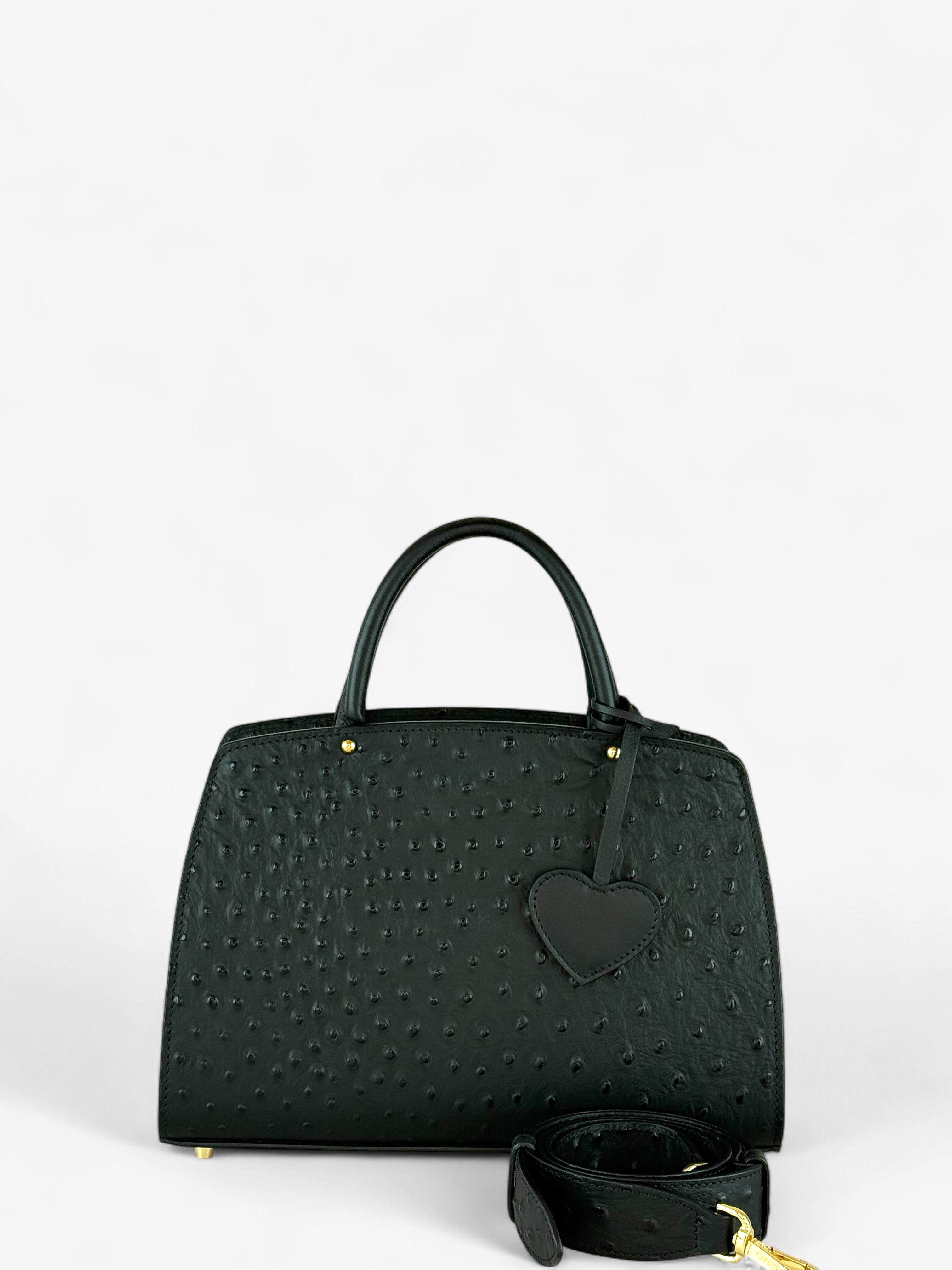 Borsa Ami S Ostrich Black