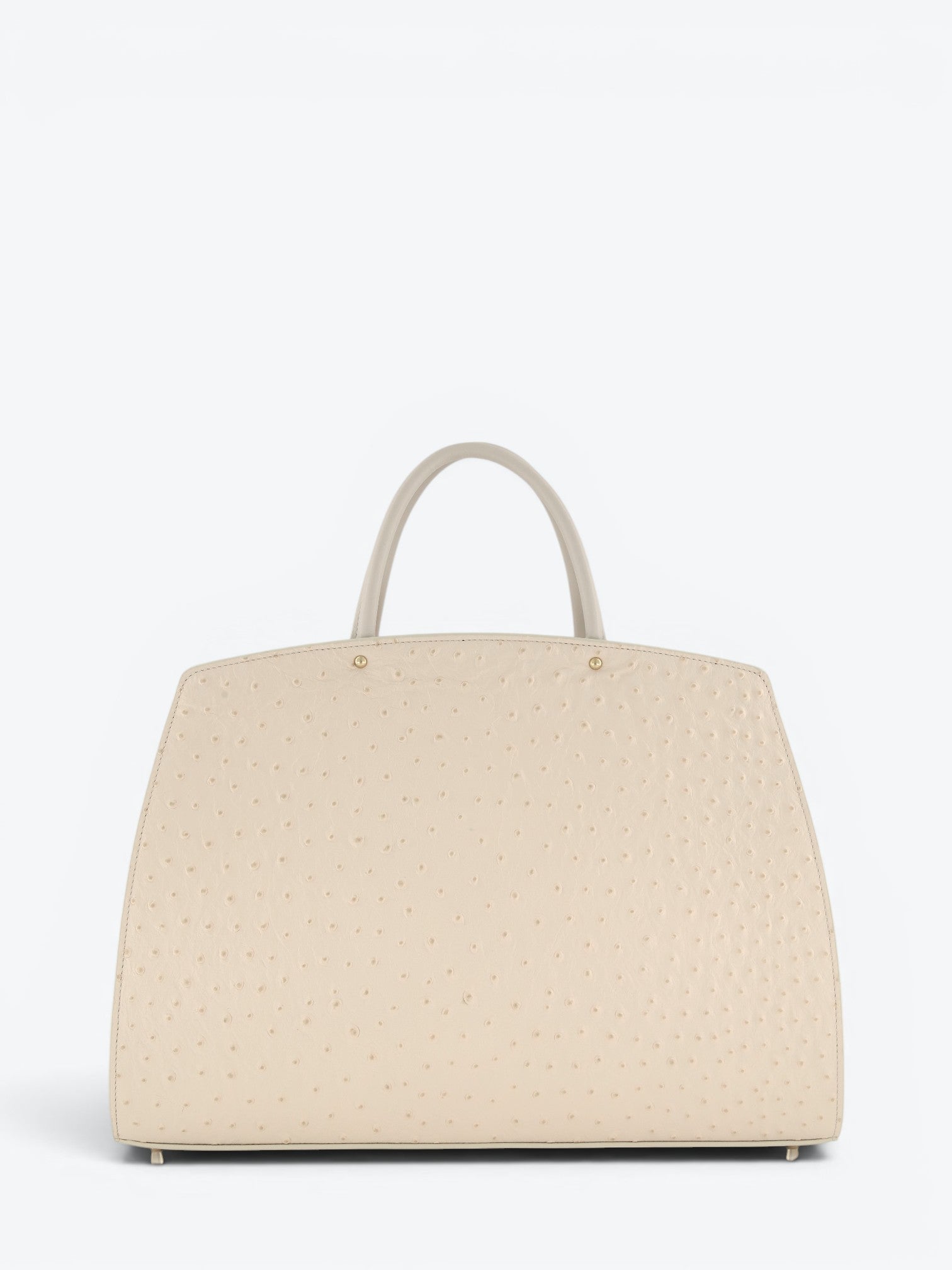 Ami L Ostrich Black Bag