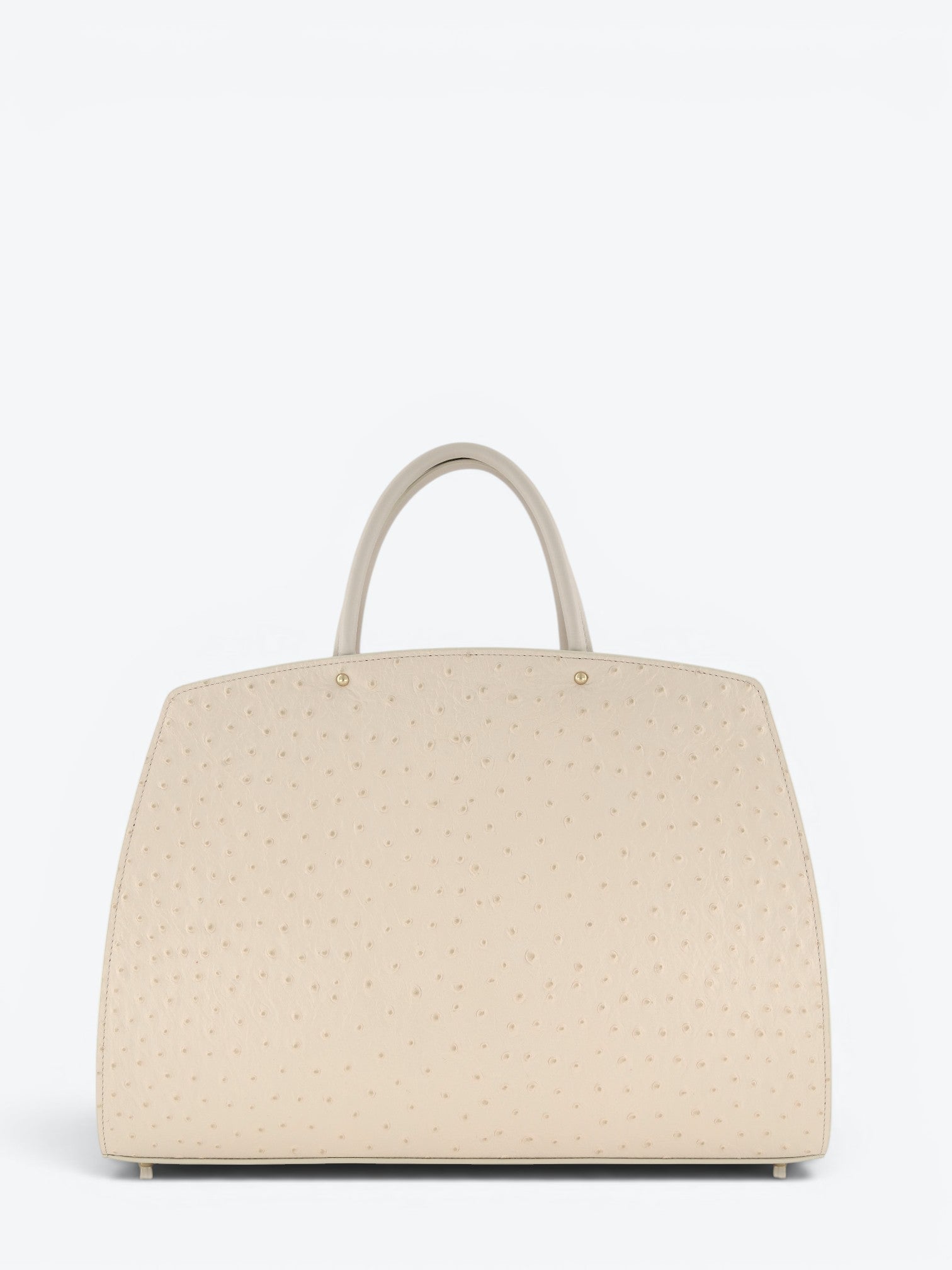 Ami L Ostrich Black Bag