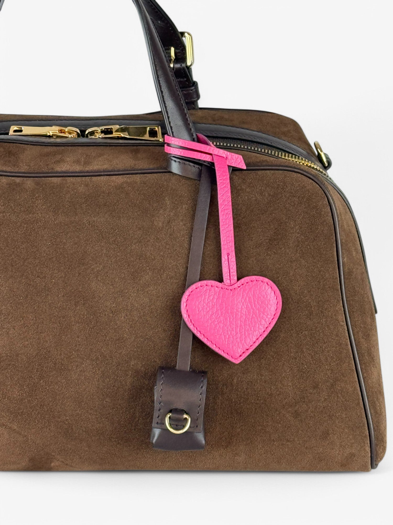 Jaqueline L Velour Ciocolate Bag