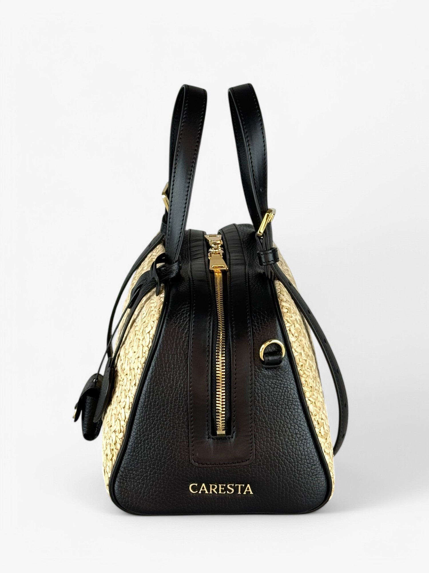 Jaqueline M Rafia Black Bag
