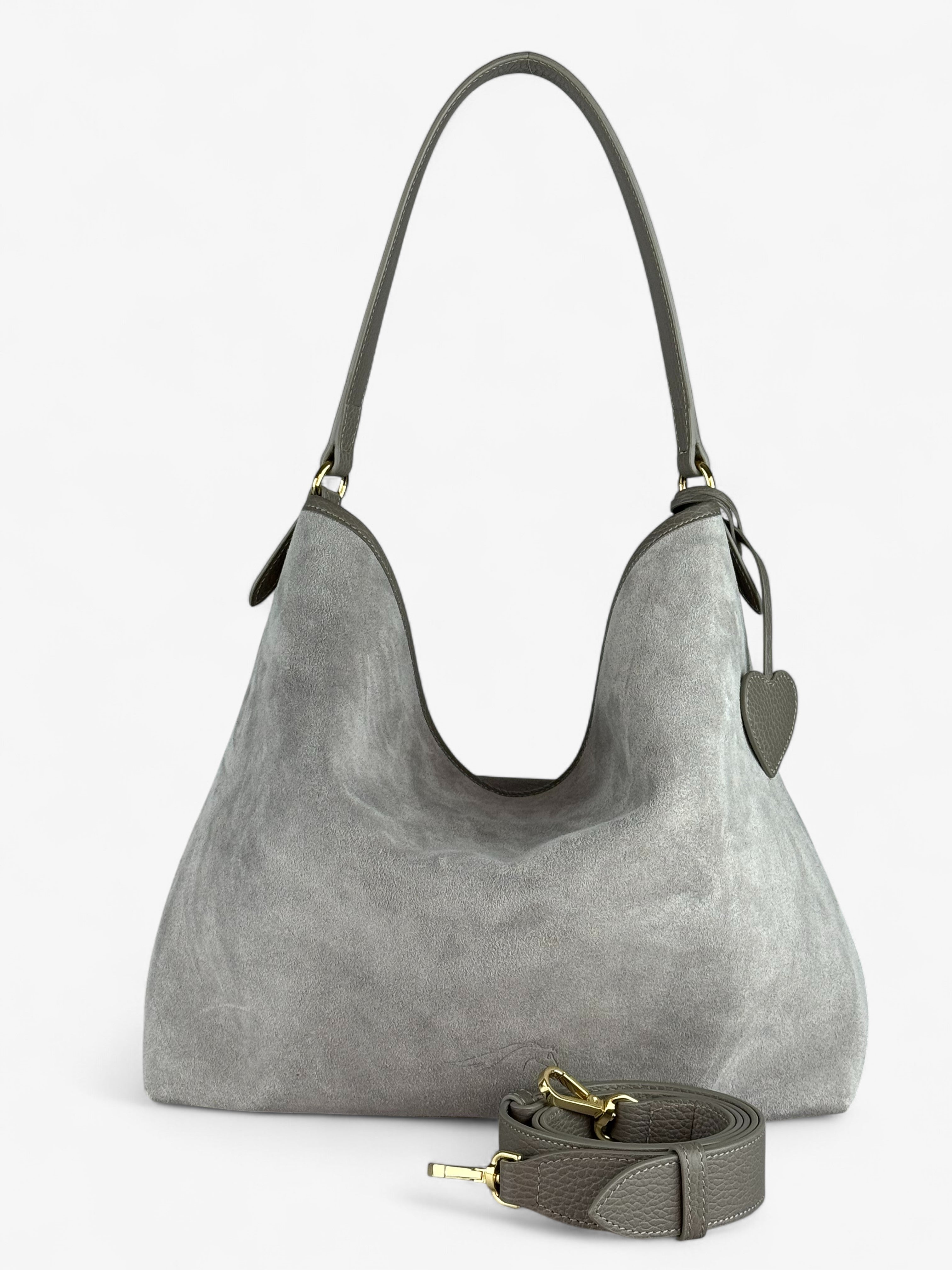 Borsa Deva Velour Grey
