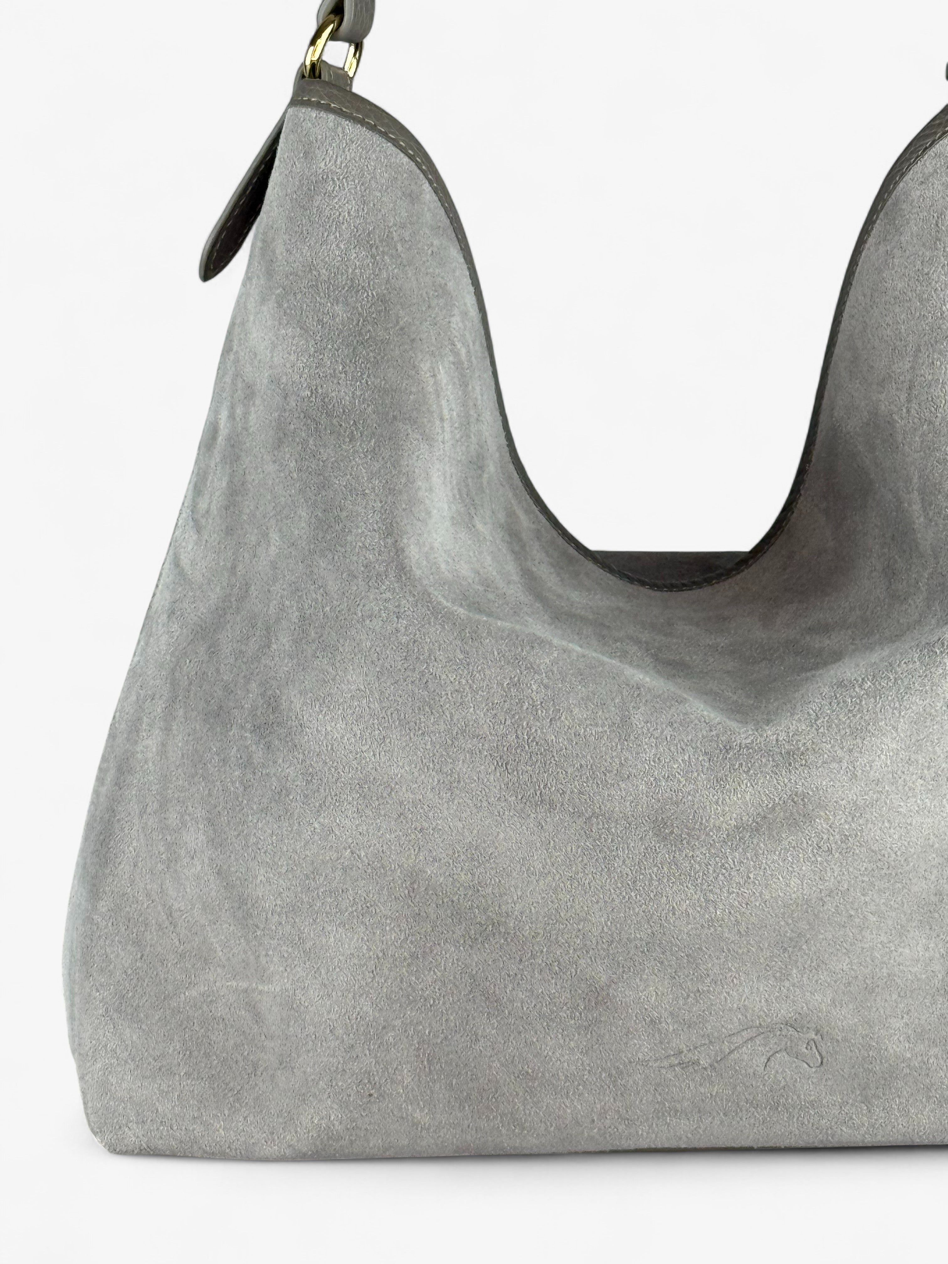 Deva Velour Grey Bag