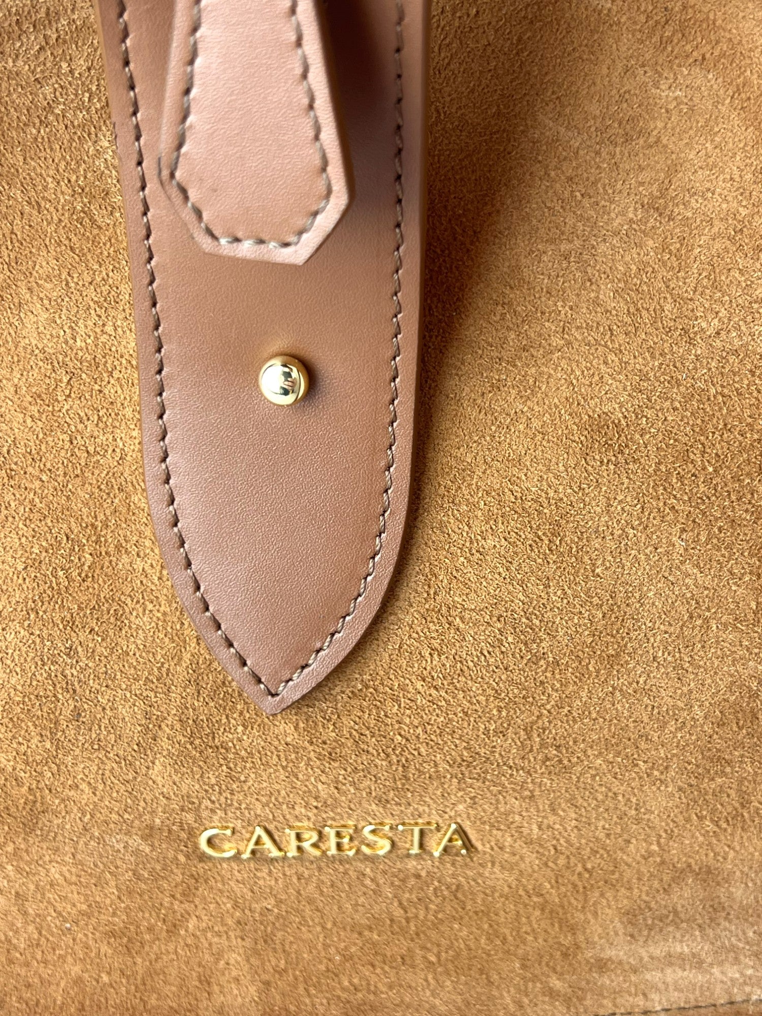 Duffel Velour Cognac Bag