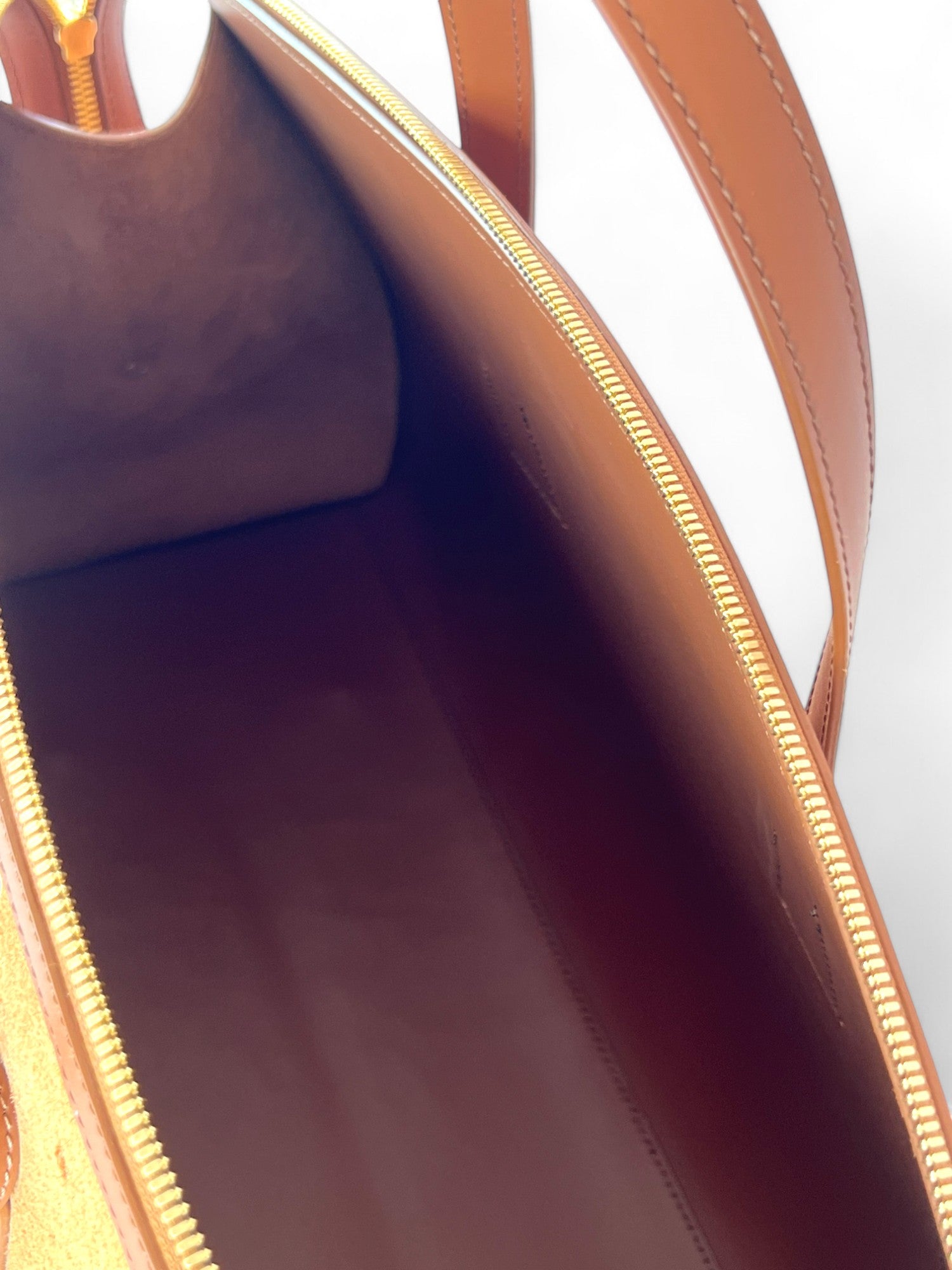 Borsa Duffel Velour Cognac