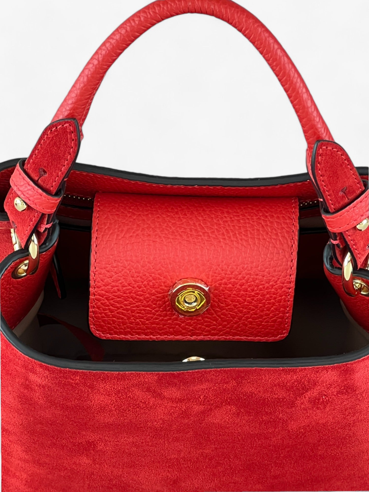 Borsa Alice M Red Velour