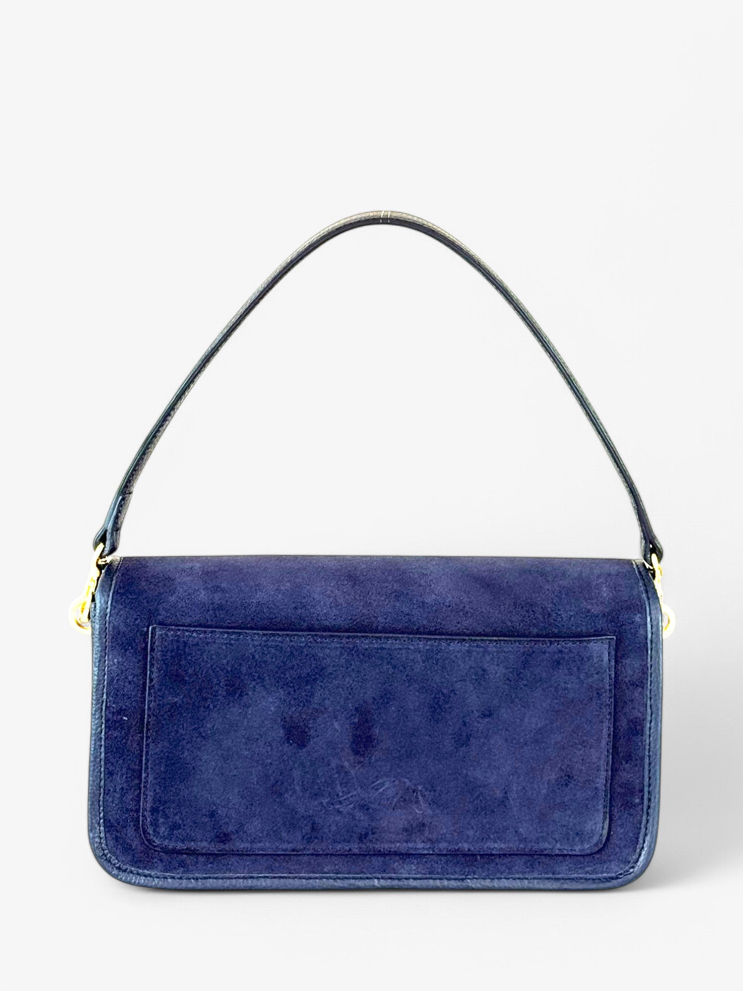 Baguette Bleomarin Velour Bag