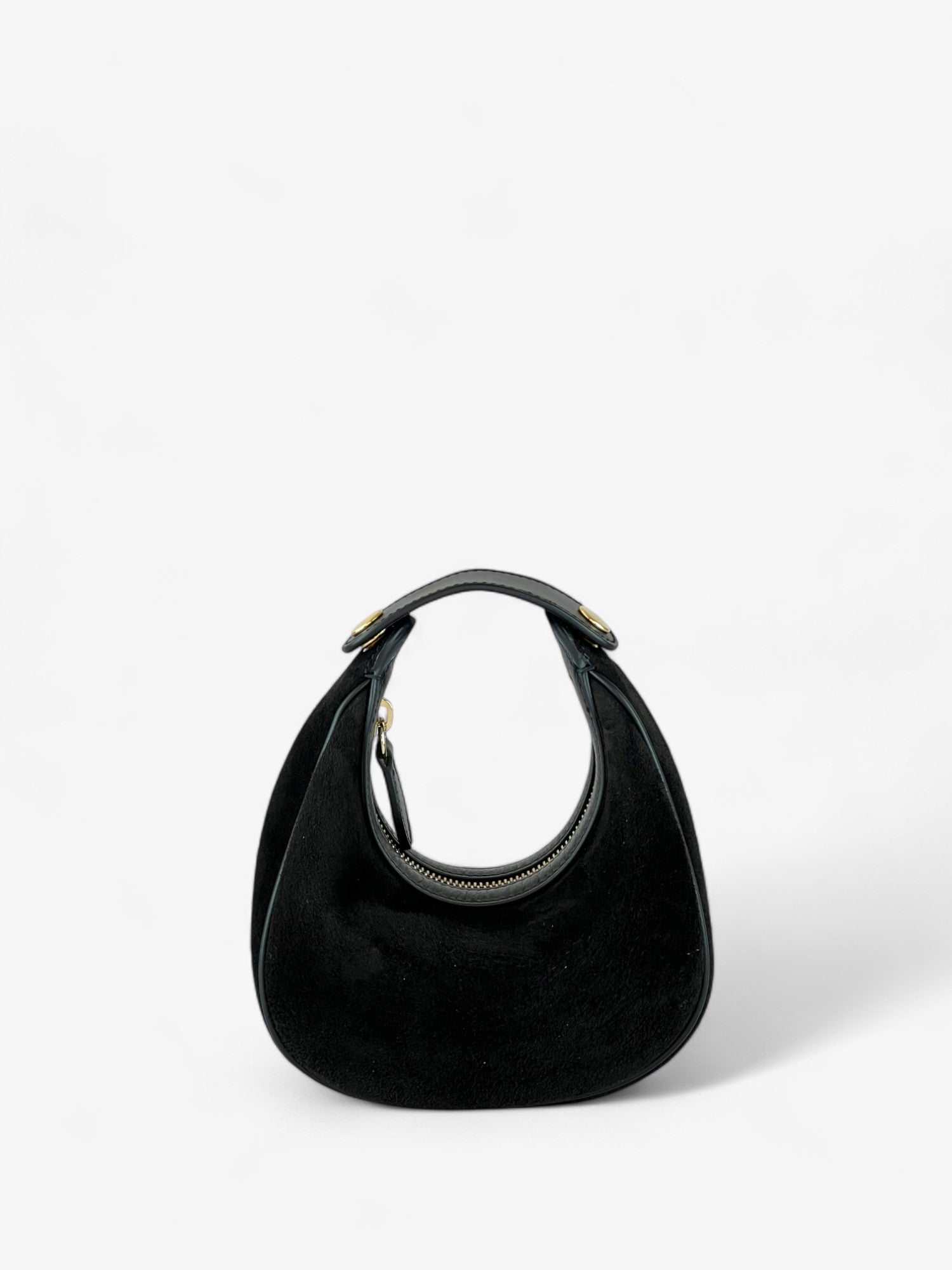 Paris S Velour Black Bag