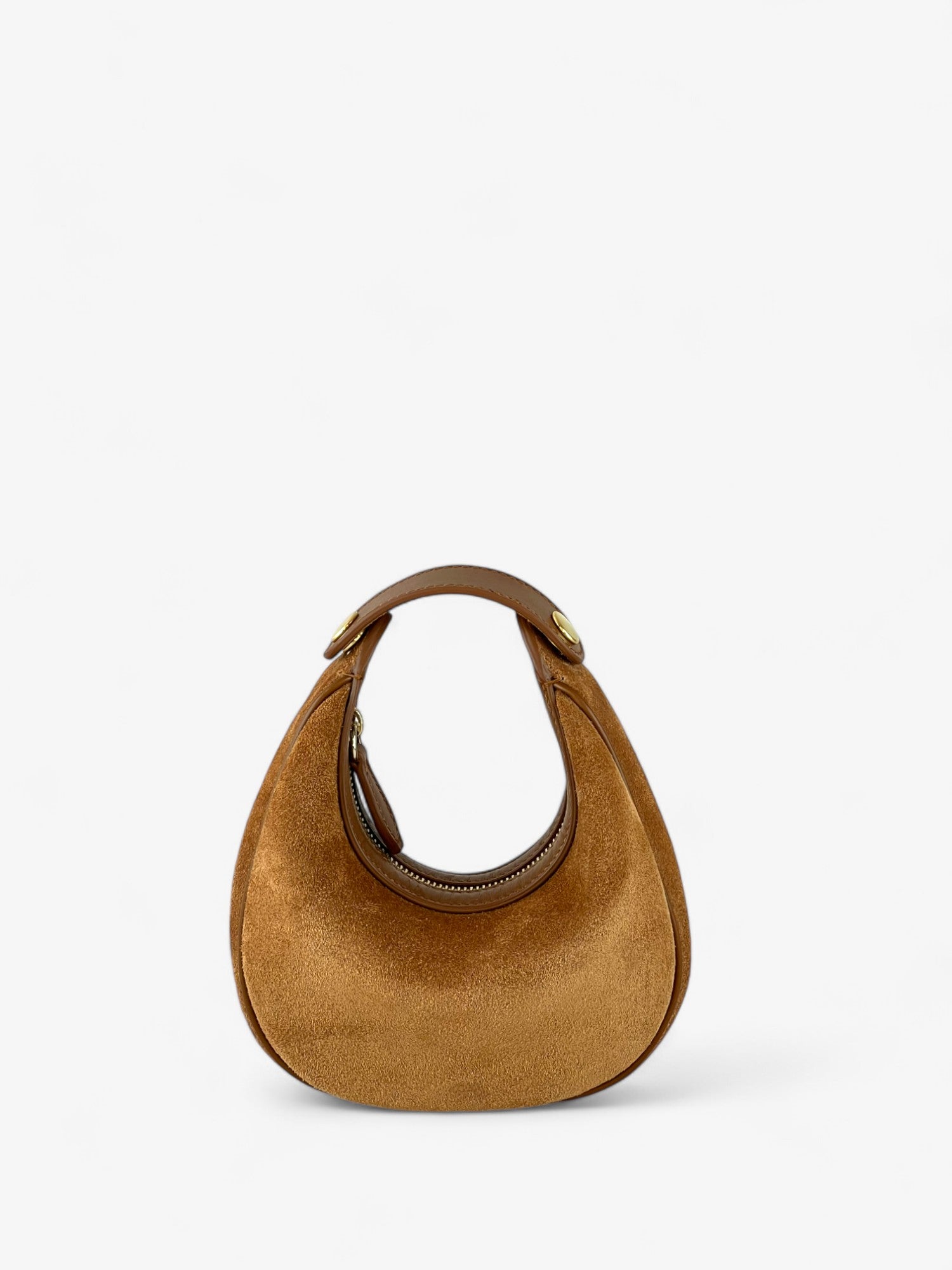 Paris S Velour Cognac Bag