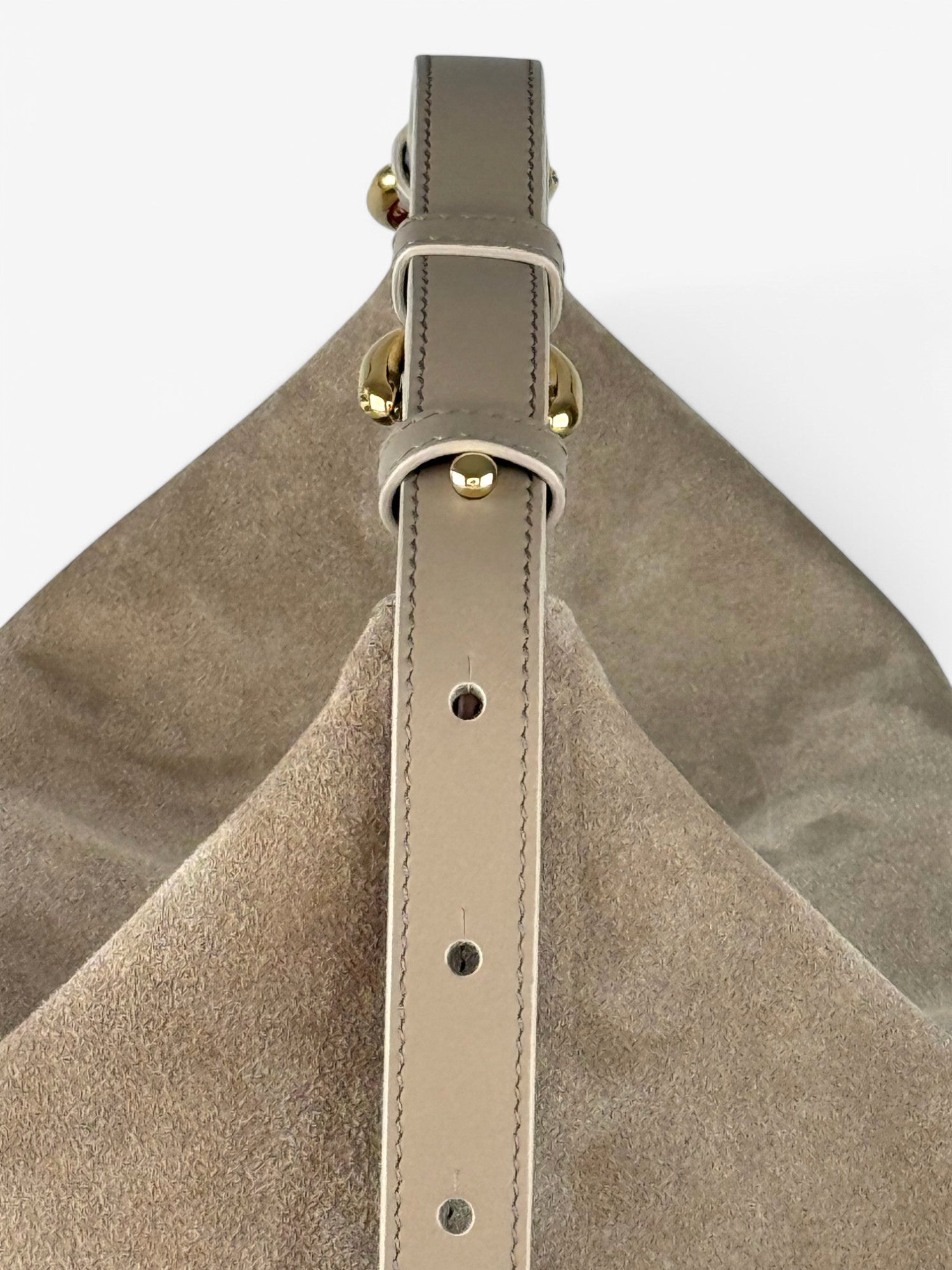 Chloe Velour Cappuccino Bag