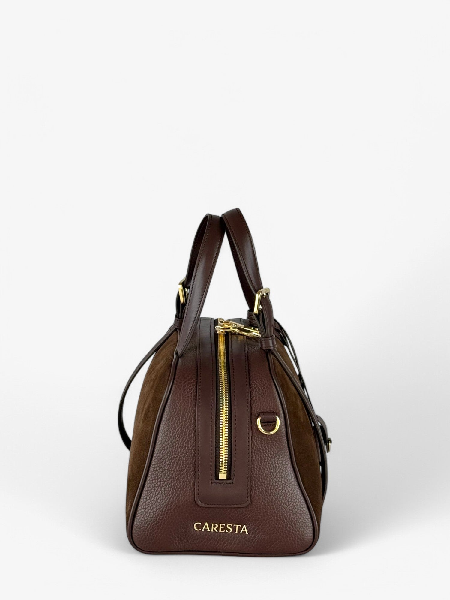 Jaqueline M Velour Ciocolate Bag