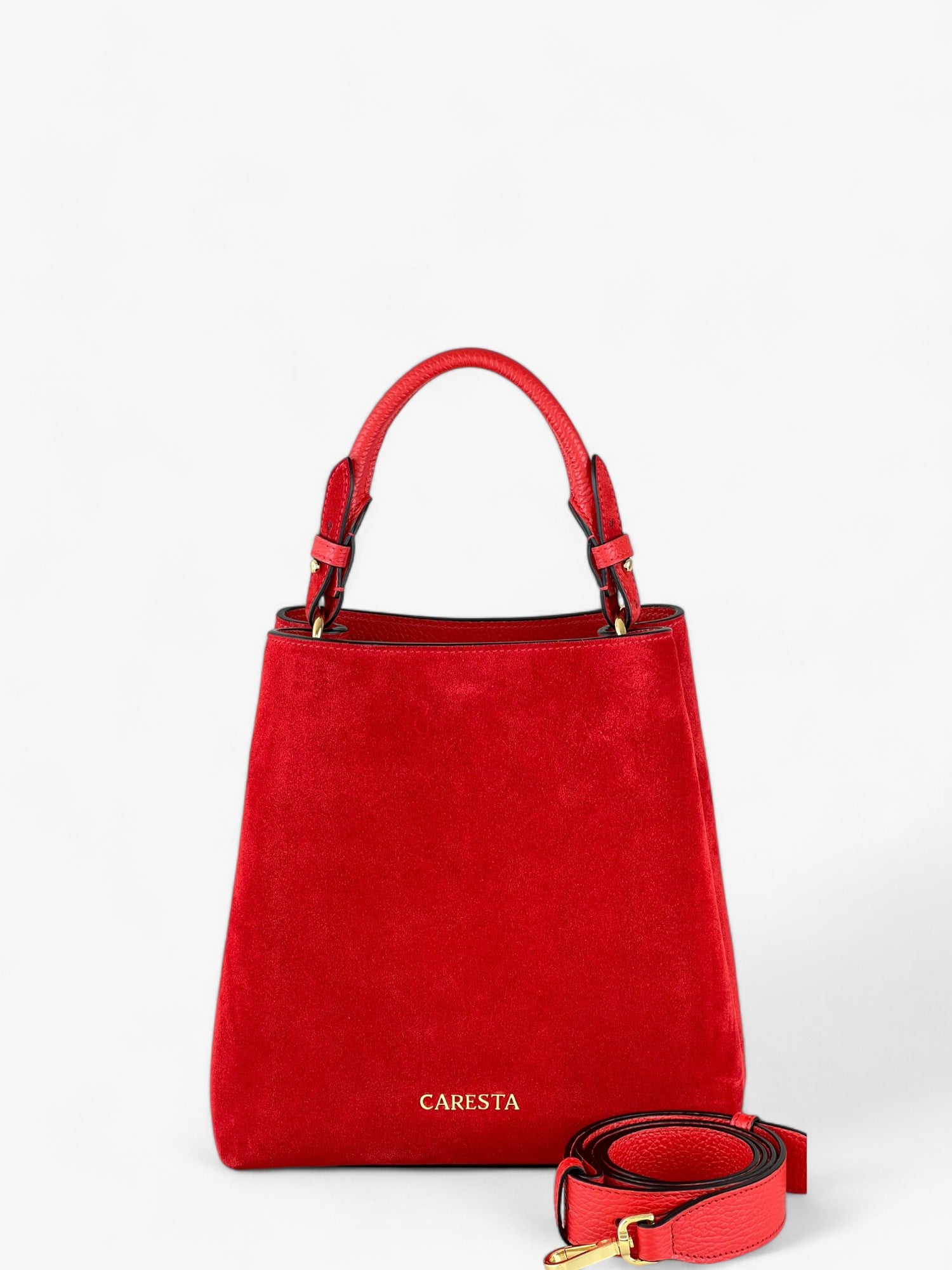 Borsa Alice M Red Velour