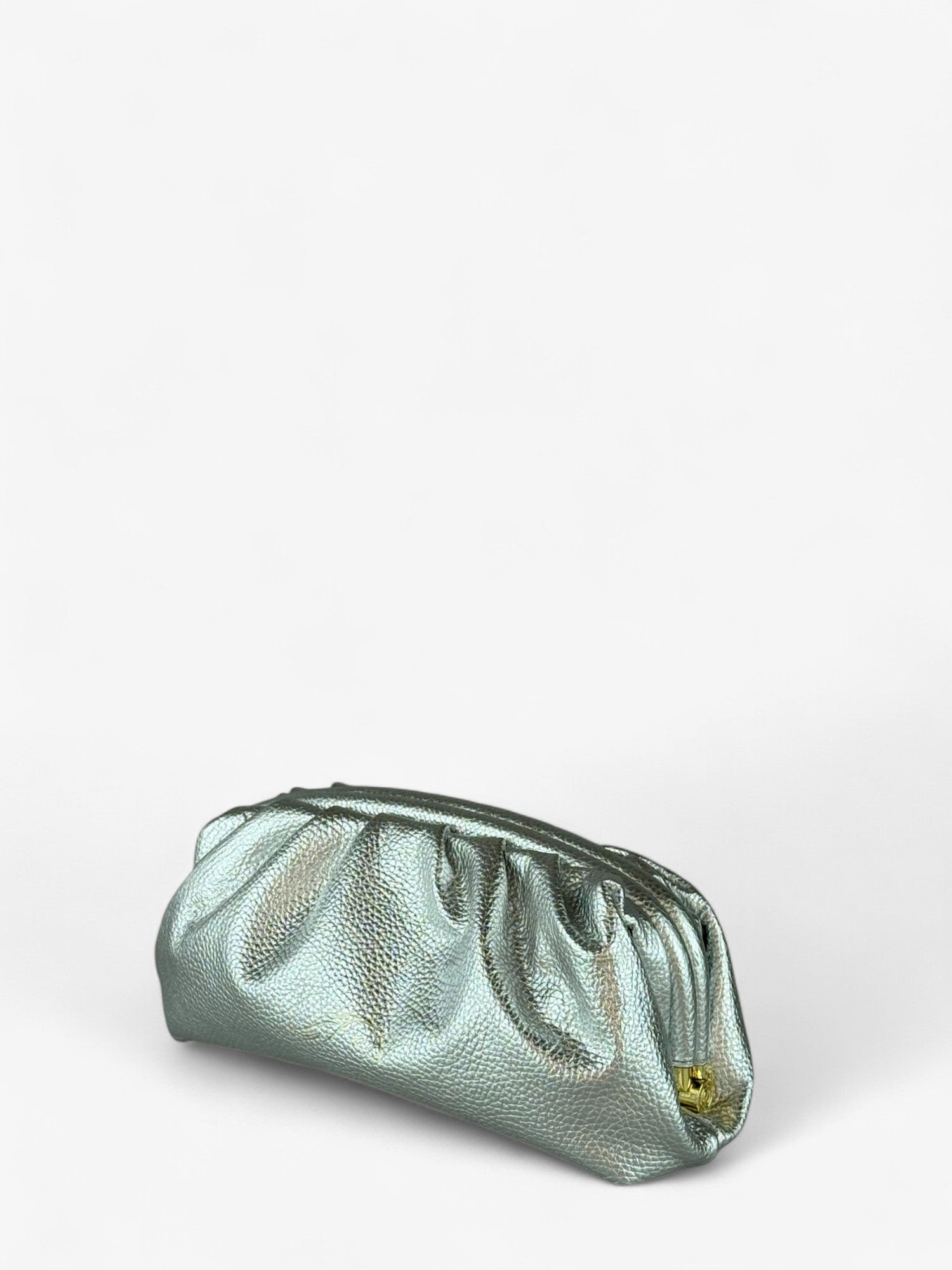 Eva Silver Small Clutch