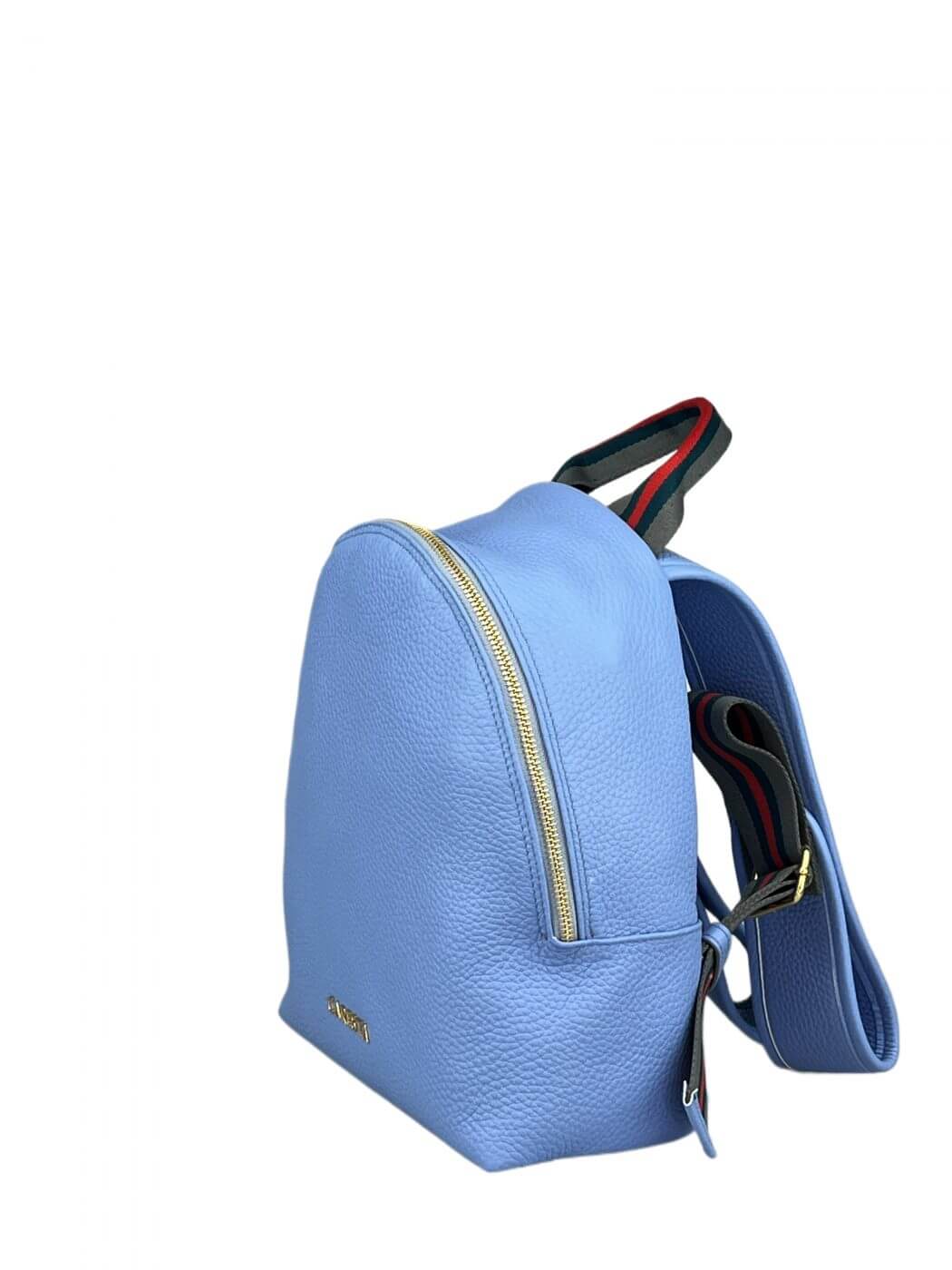 Rucsac Melissa Lagoon SS24 Material exteriorPiele de vițel Material interiorCăptușeală din material textil ManerTracollă fixă din material textil/curele de umăr reglabile. CompartimentCompartiment unic, cu buzunare pentru accesorii. Închiderea se face cu