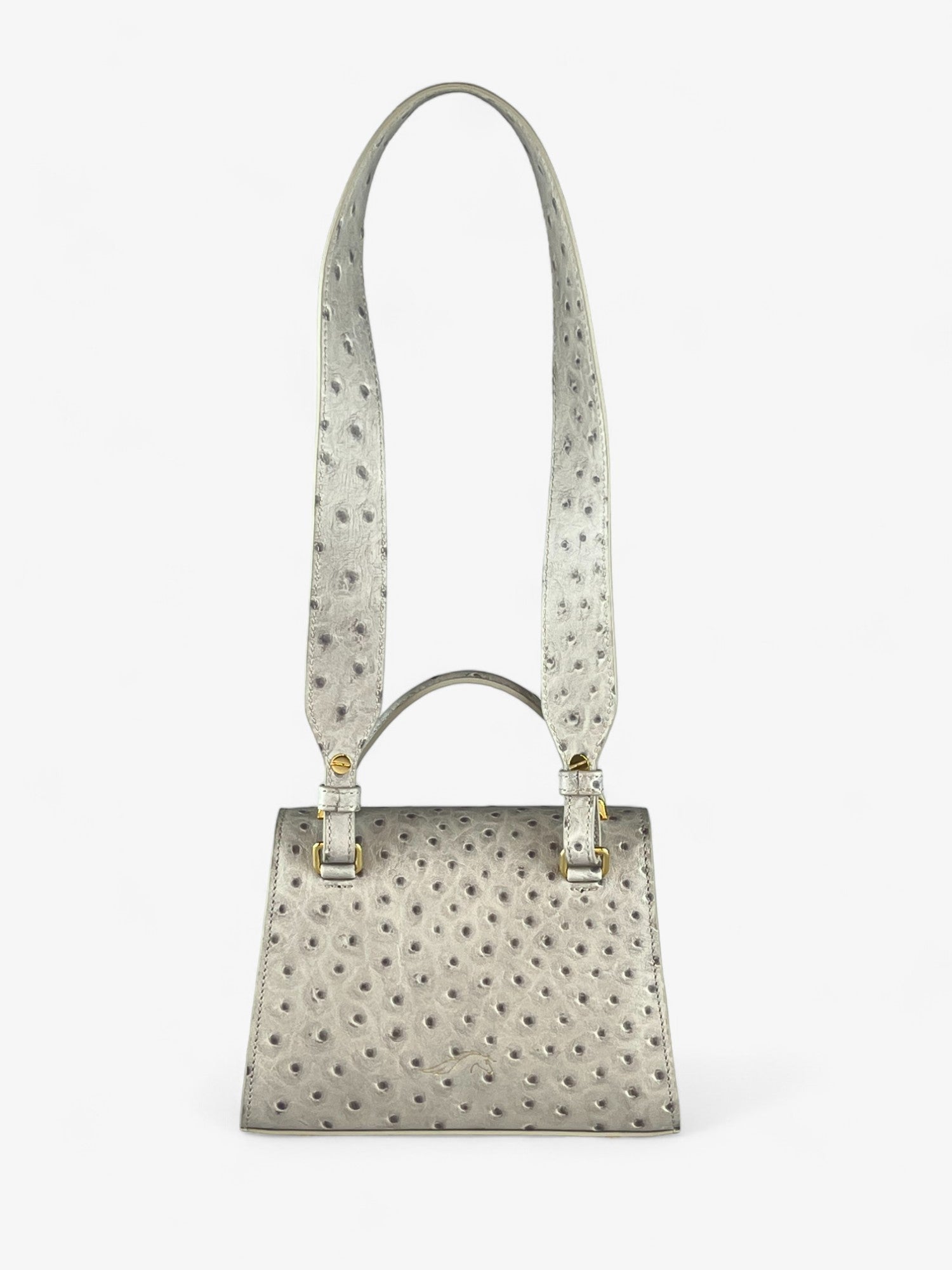 Bag Gloria S Ostrich Grey Limited Edition