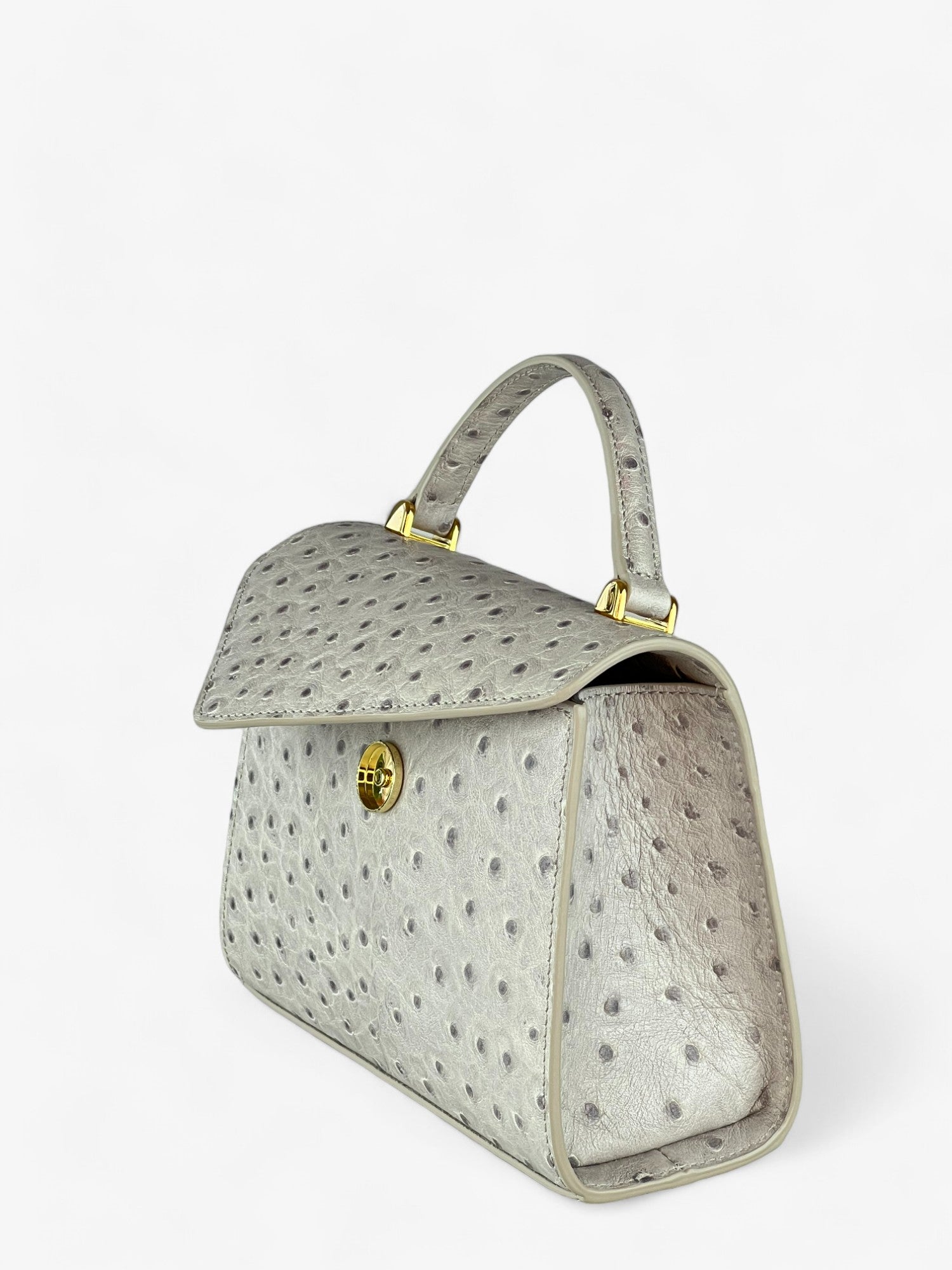 Bag Gloria S Ostrich Grey Limited Edition